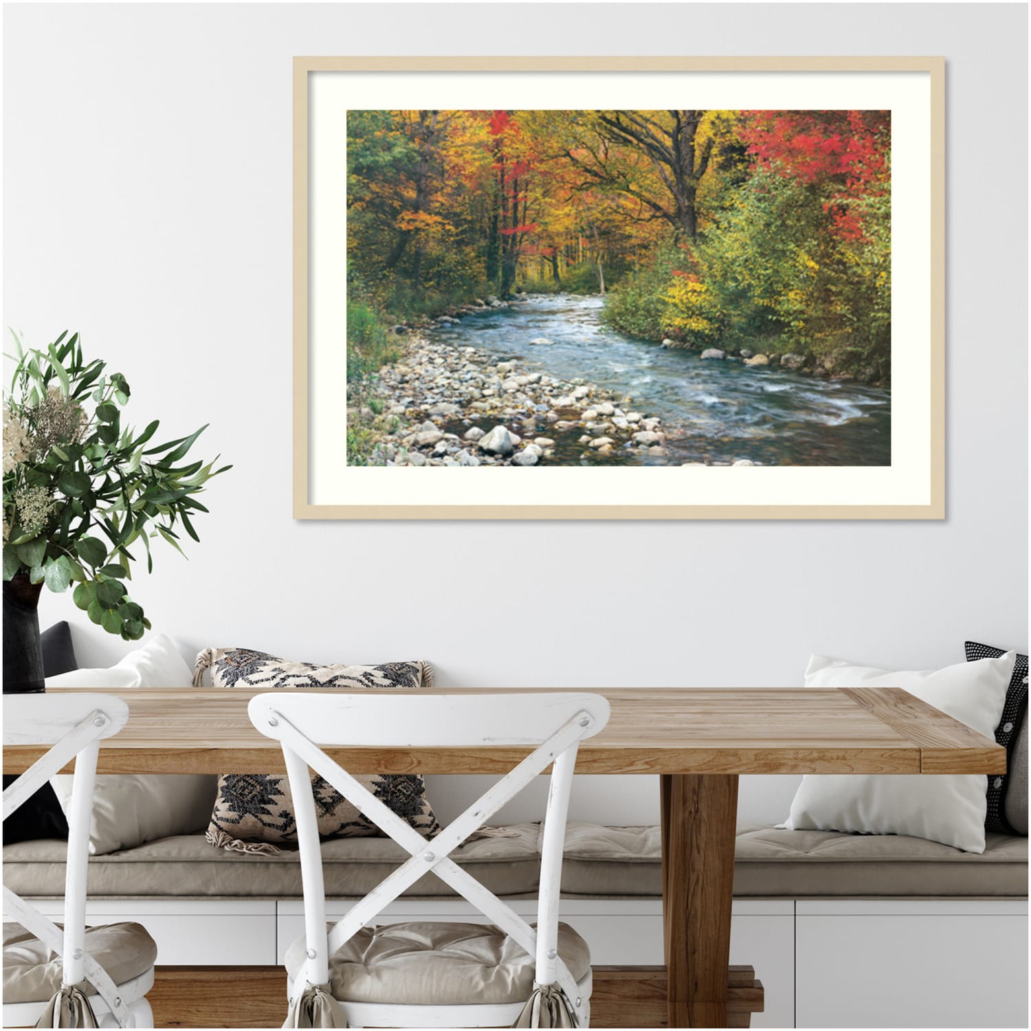 Amanti Art Forest Creek I Wood Framed Wall Art Print, 41inH x 29inW, Natural - Image 3