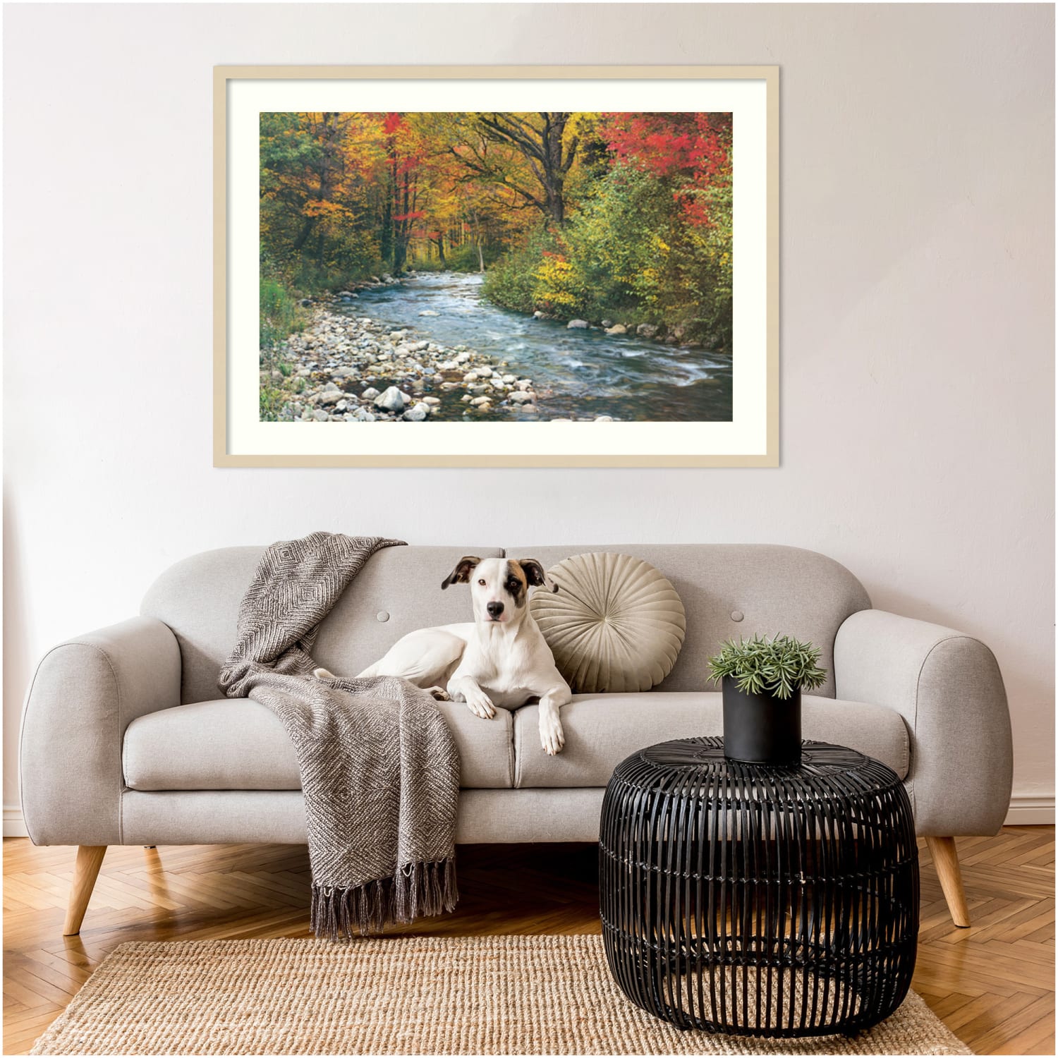 Amanti Art Forest Creek I Wood Framed Wall Art Print, 41inH x 29inW, Natural - Image 6
