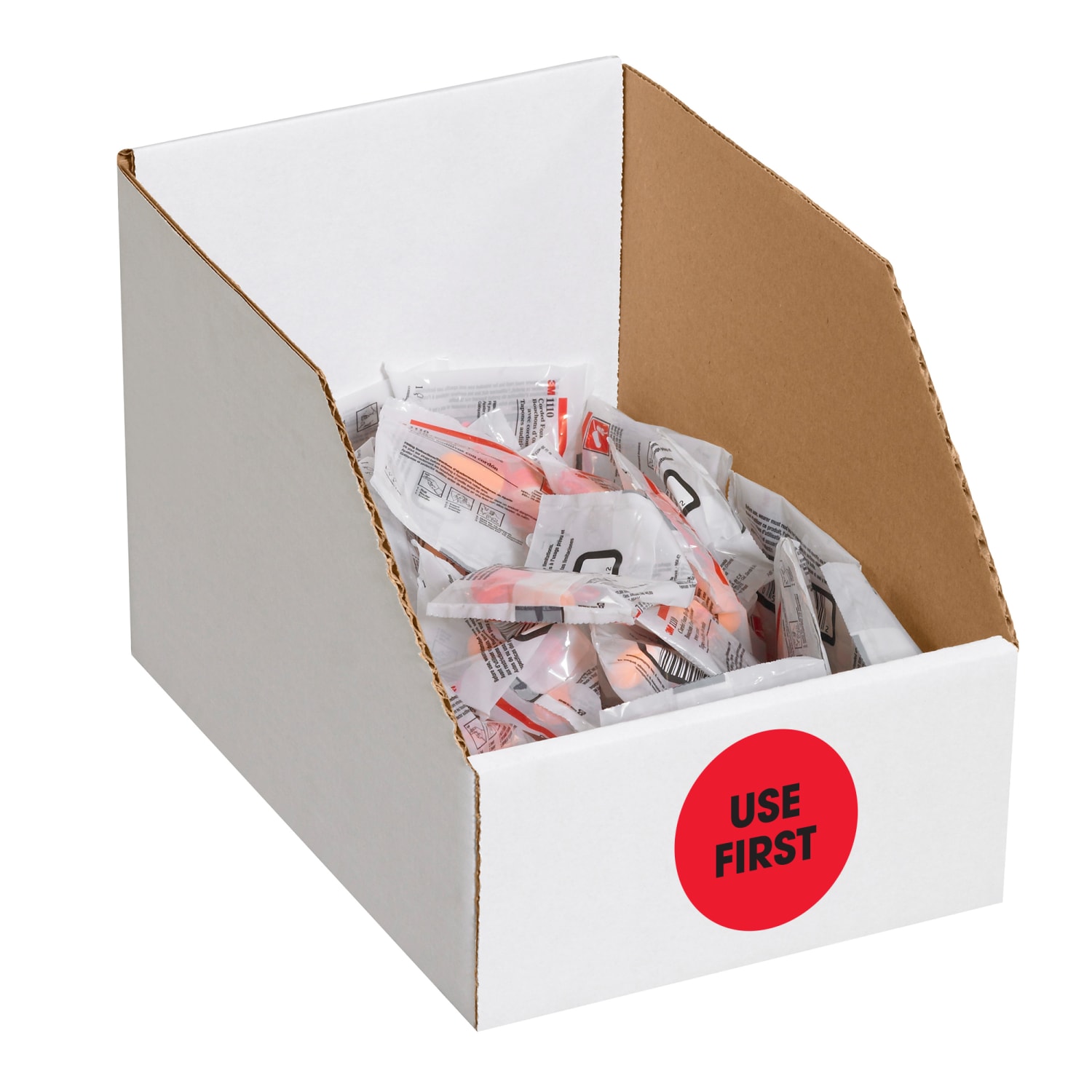 Tape Logic Preprinted Special Handling Labels, DL1250, Use First, Round, 2in, Fluorescent Red, Roll Of 500 - Image 3