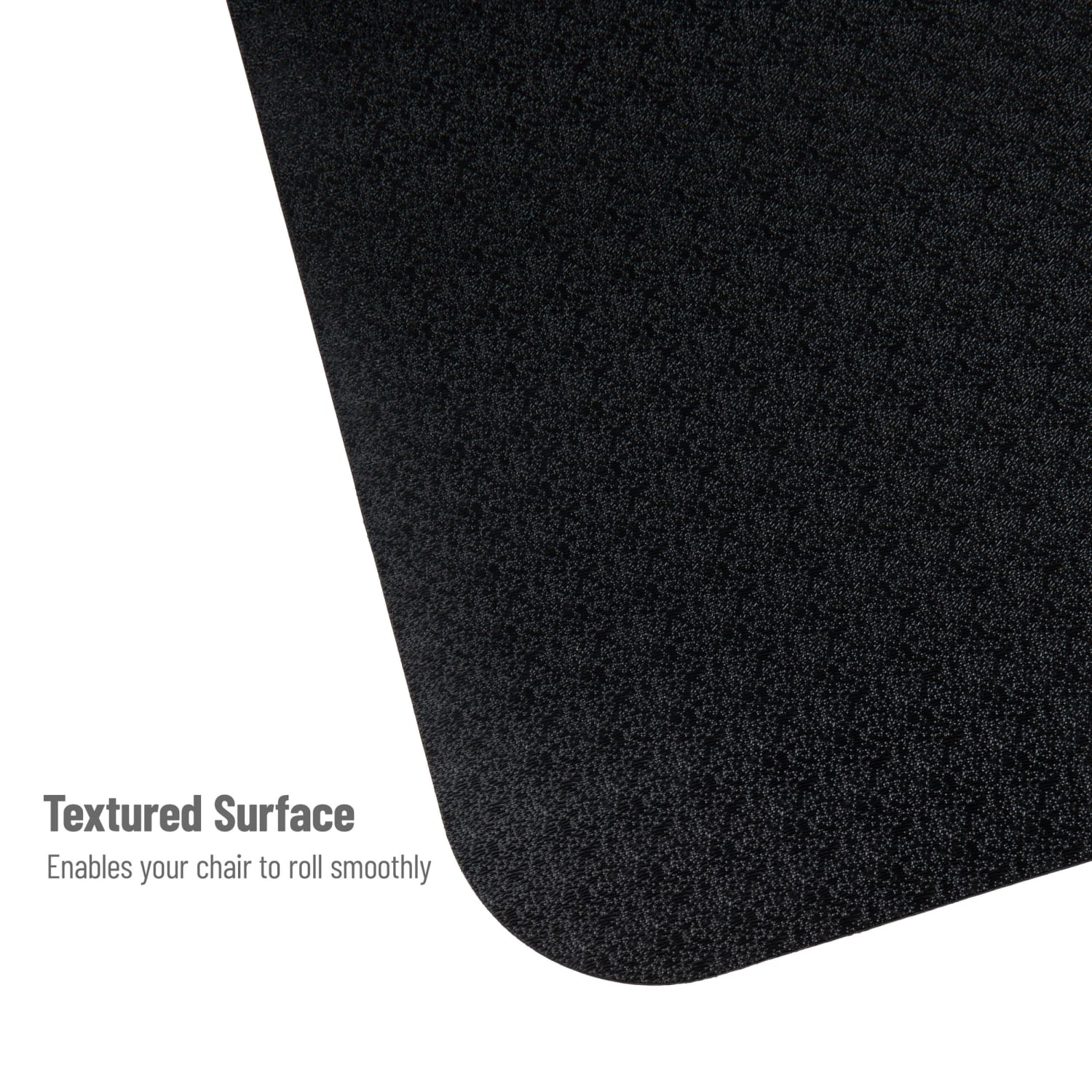 Mind Reader Office Chair Mat For Hard Floors, 1/16inH x 35-1/2inW x 47-1/2inD, Black - Image 5