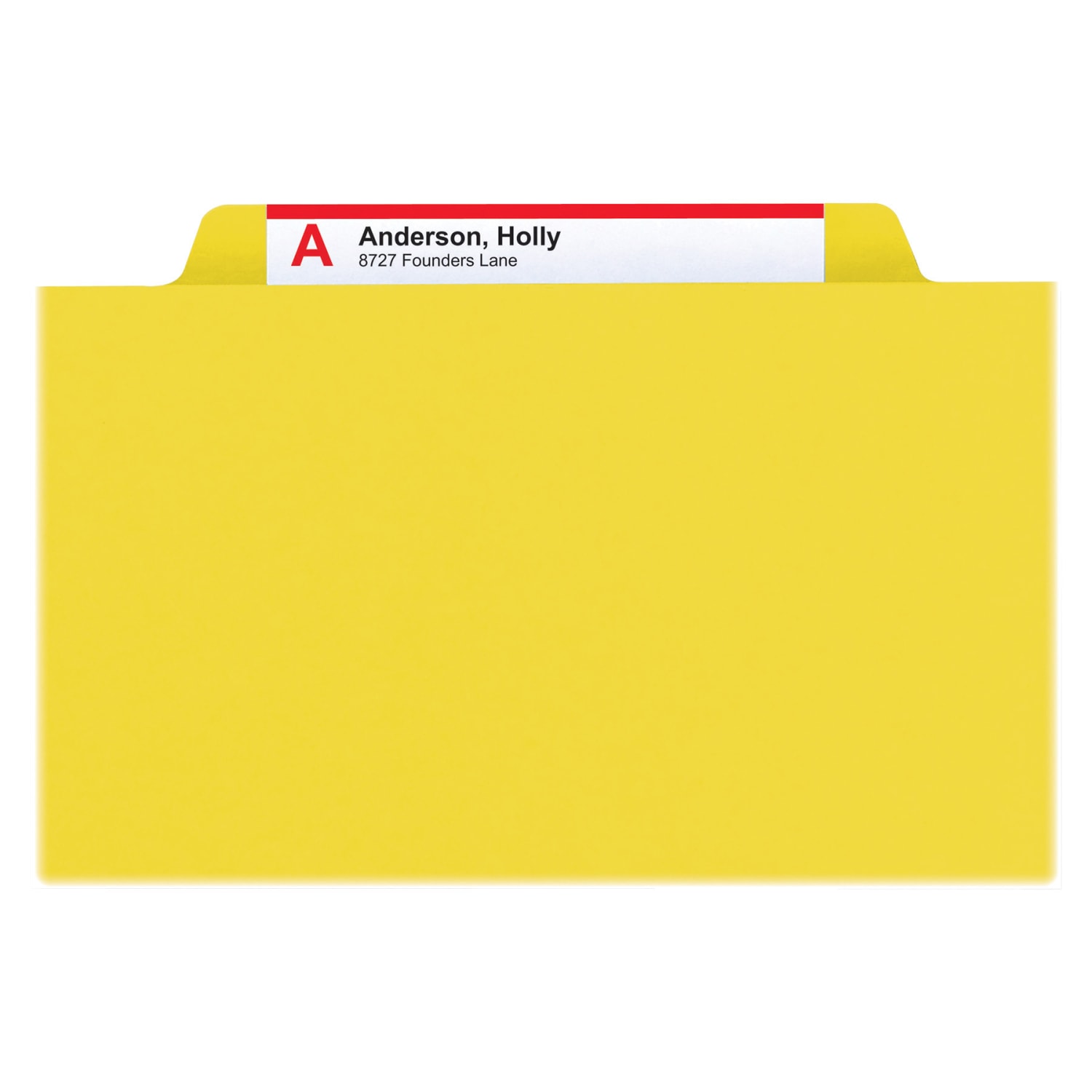 Smead Classification Folders, With SafeSHIELD Coated Fasteners, 1 Divider, 2in Expansion, Letter Size, Yellow, Box Of 10 - Image 6