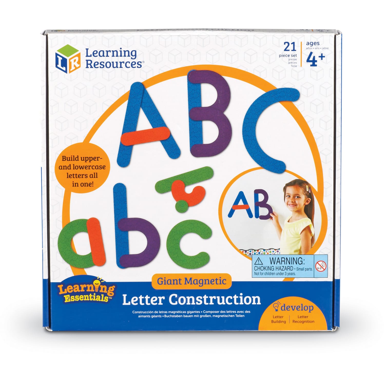 Learning Resources Giant Magnetic Letter Construction, 21-Piece Set - Image 3