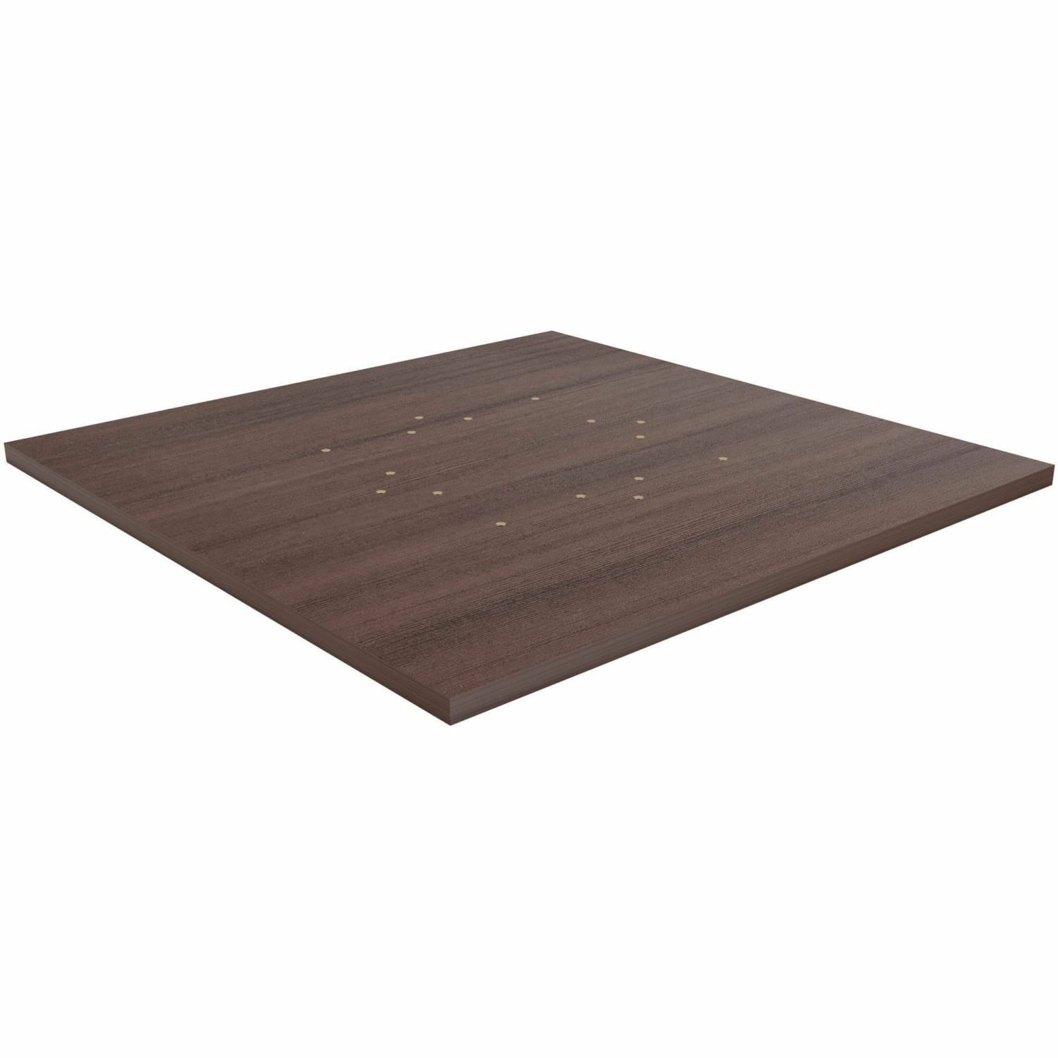 Lorell Hospitality/Conference Tabletop, 36inW x 36inL, Espresso/White, 18252 - Image 3