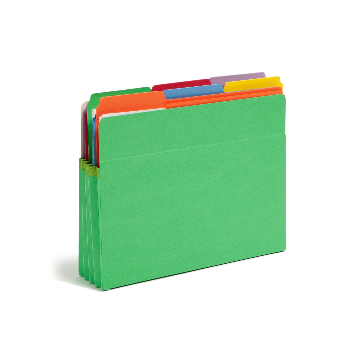 Smead Color File Pockets, Letter Size, 3 1/2in Expansion, 9 1/2in x 11 3/4in, Green - Image 3