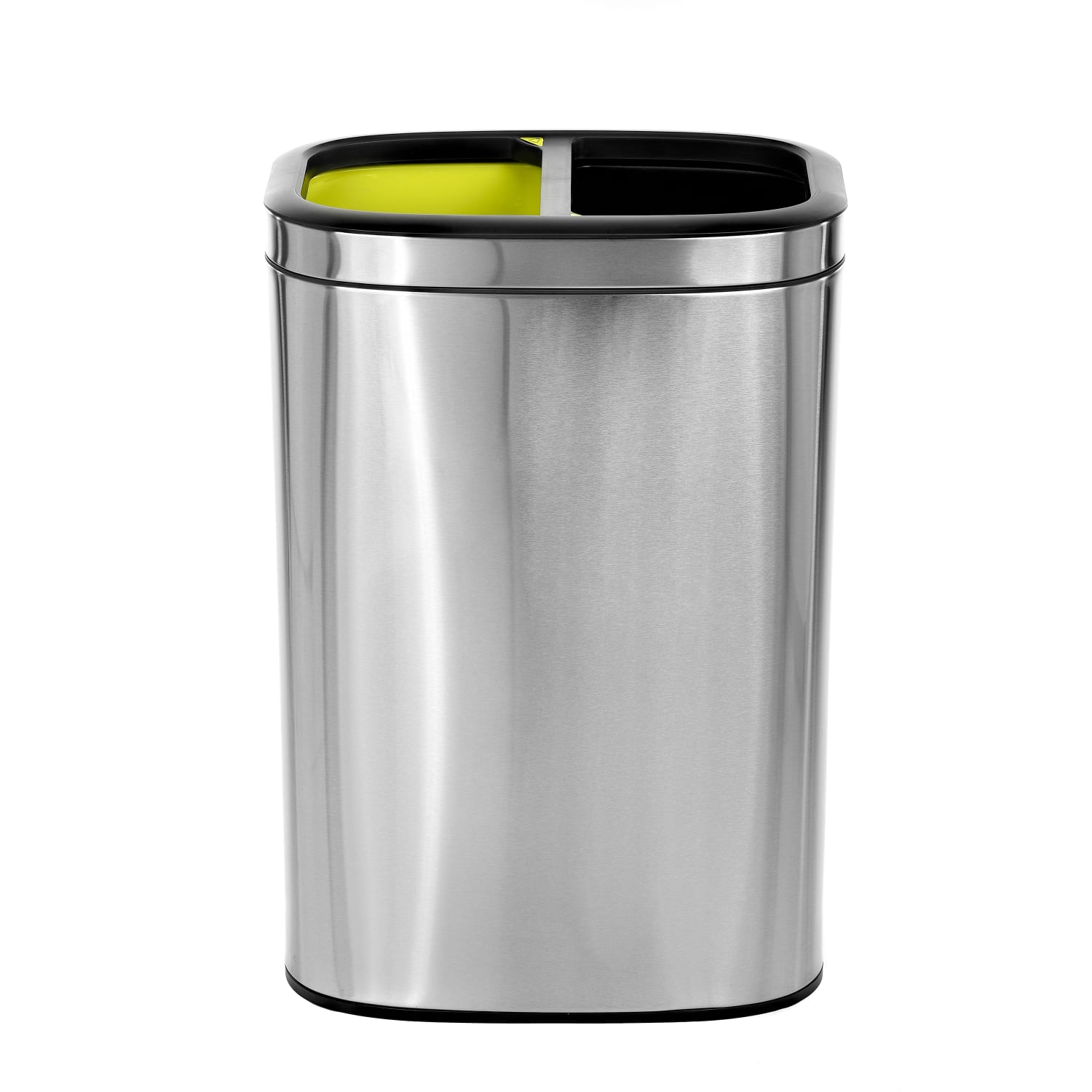 Alpine Stainless Steel Trash Can, 10.5 Gallon, Dual Compartment, Stainless Steel - Image 5