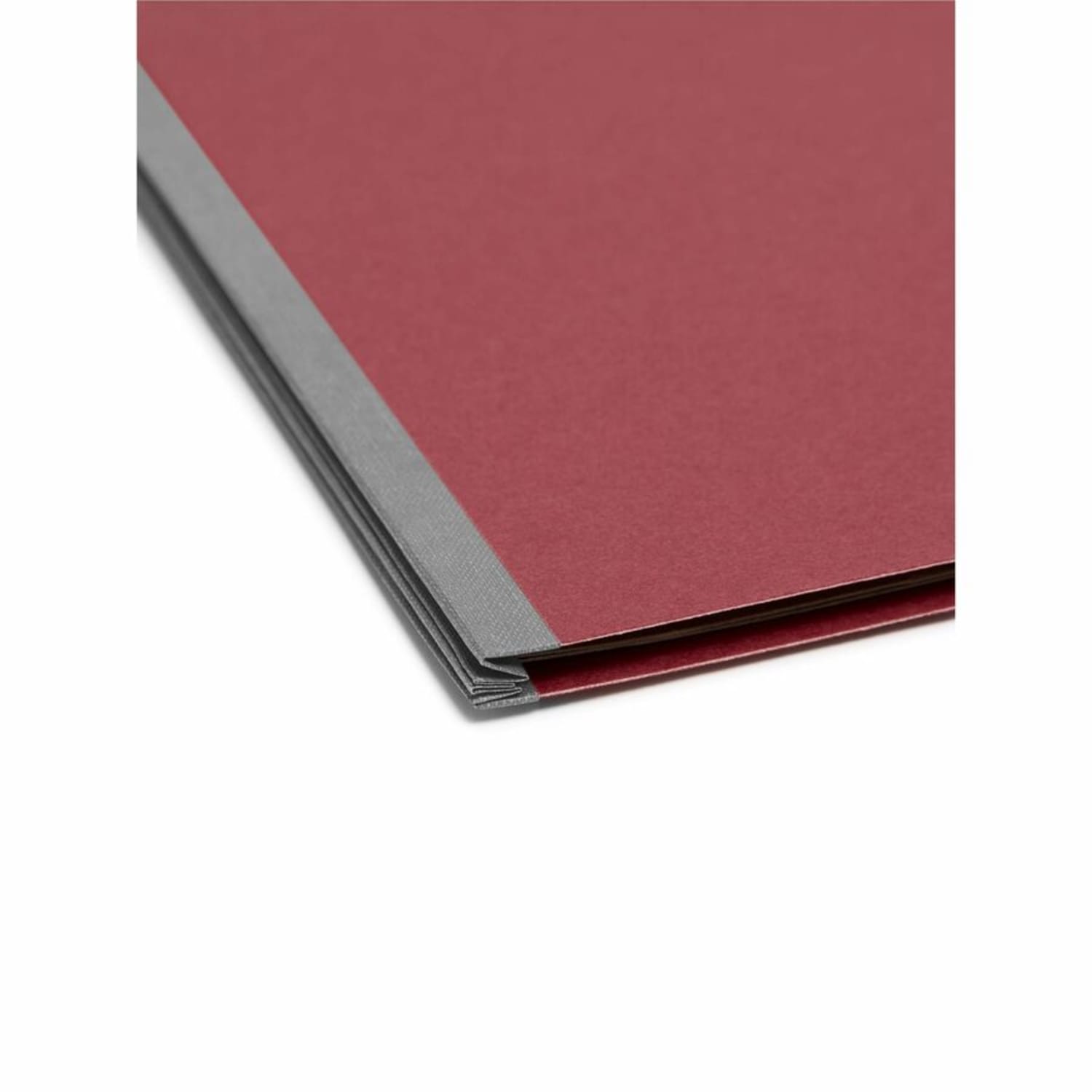 Smead Classification Folders, Presentation With SafeSHIELD Fasteners, 1 Divider, 2in Expansion, Legal Size, 50% Recycled, Bright Red, Box Of 10 - Image 5