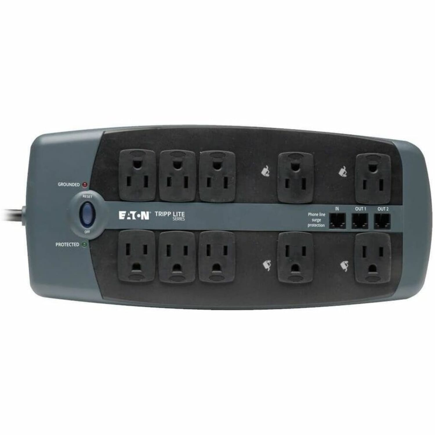 Tripp Lite Protect It 10-Outlet Surge Protector, 8ft Cord, Black - Image 6