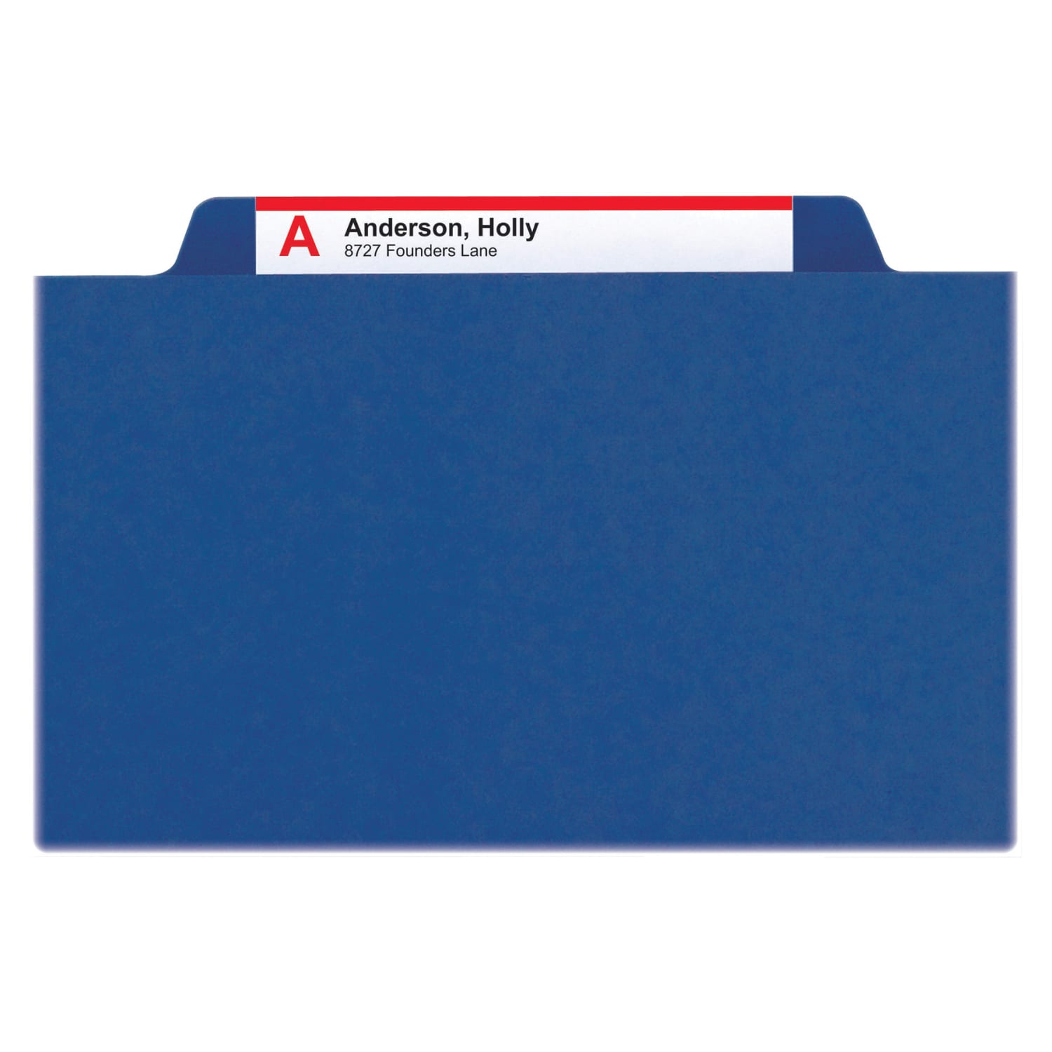 Smead Classification Folders, Top-Tab With SafeSHIELD Coated Fasteners, 2in Expansion, Legal Size, 50% Recycled, Dark Blue, Box Of 10 - Image 5