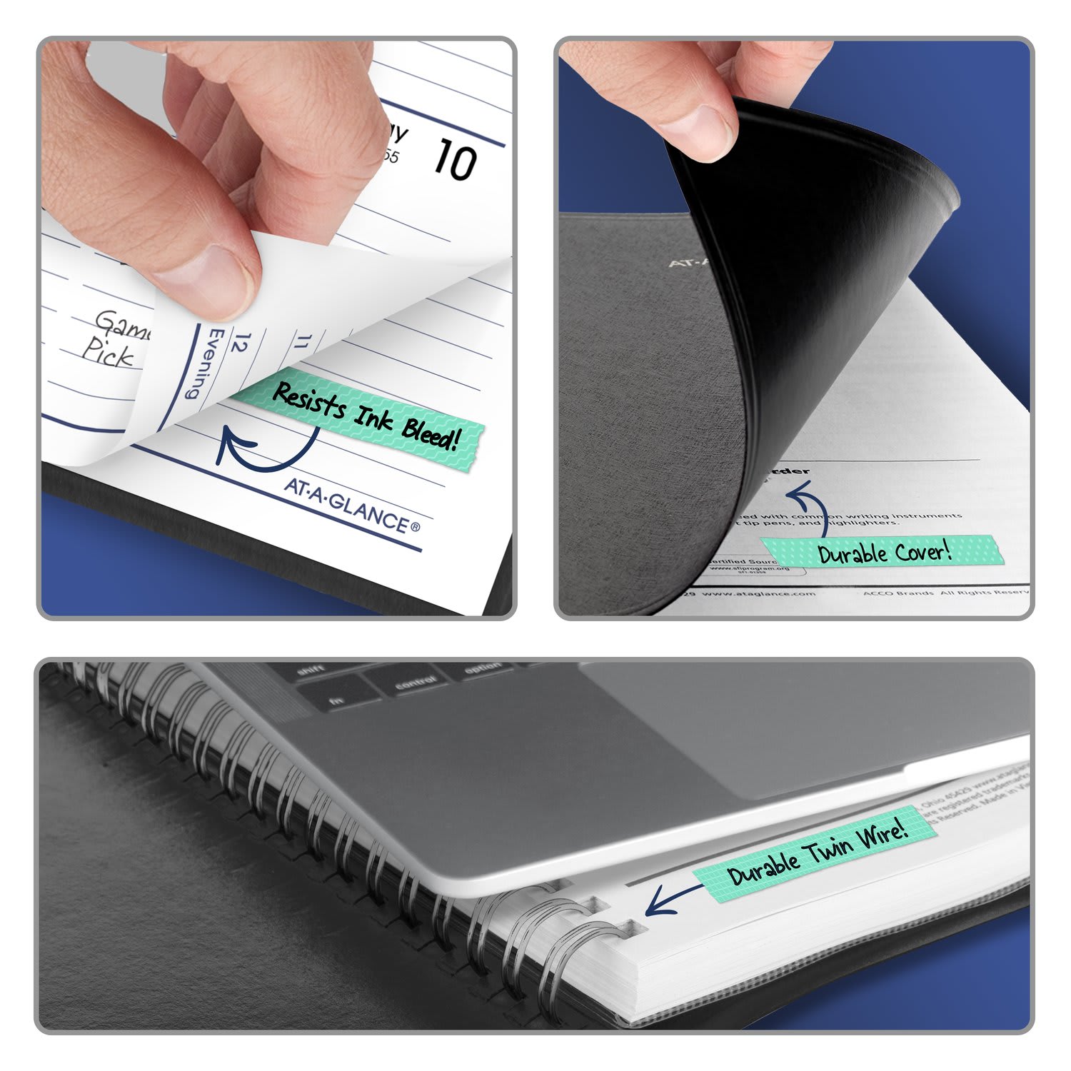 AT-A-GLANCE DayMinder 2027 Weekly Appointment Book Planner, Black, Small, 5in x 8in - Image 5