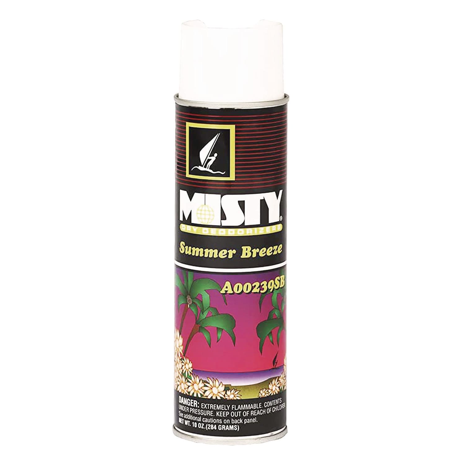 Misty Handheld Air Deodorizer, Summer Breeze, 10 oz Aerosol Spray, 12/Carton - Image 3