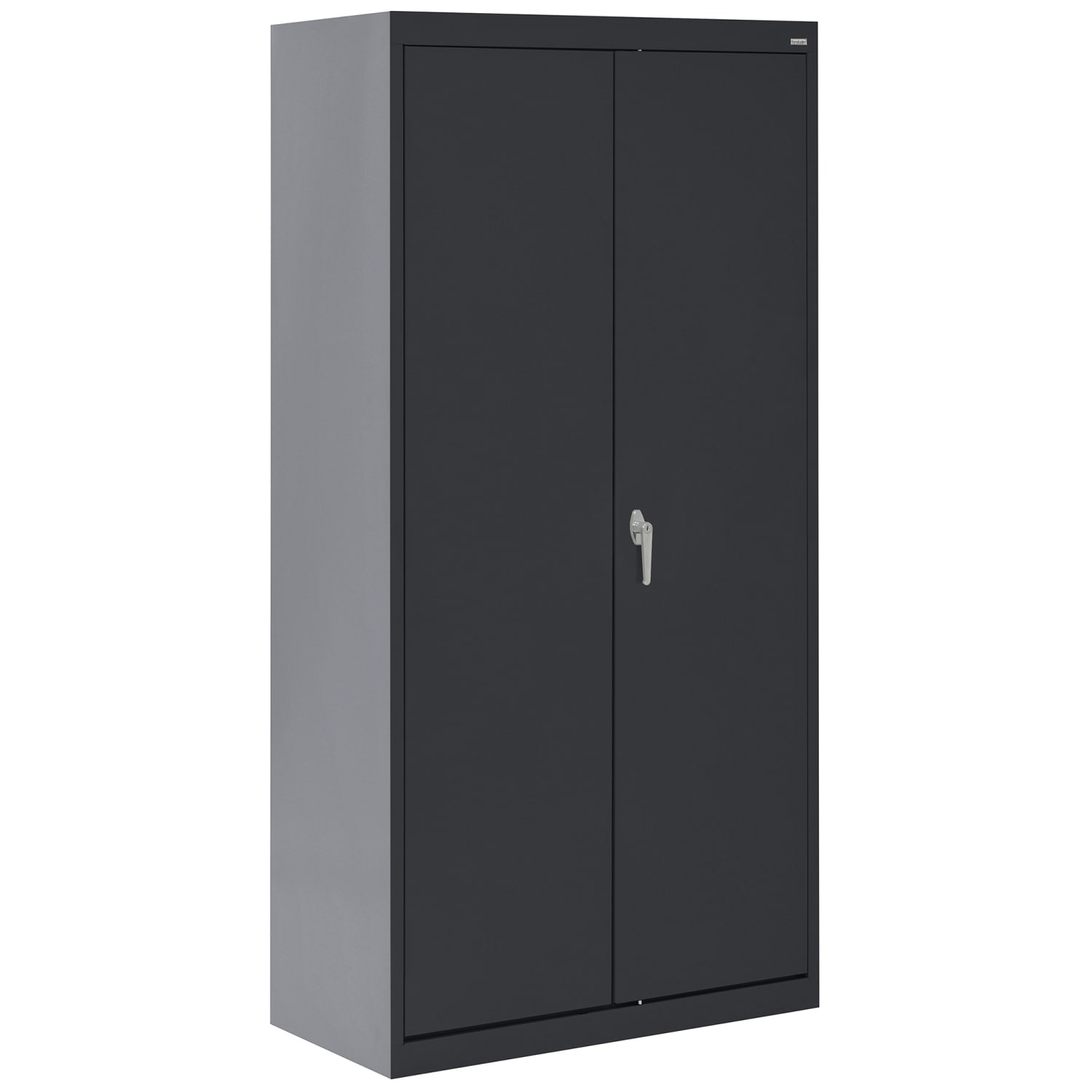 Sandusky Classic Series Medium-Duty Assembled Combination Storage Cabinet, 72inH x 36inW x 18inD, Black - Image 6