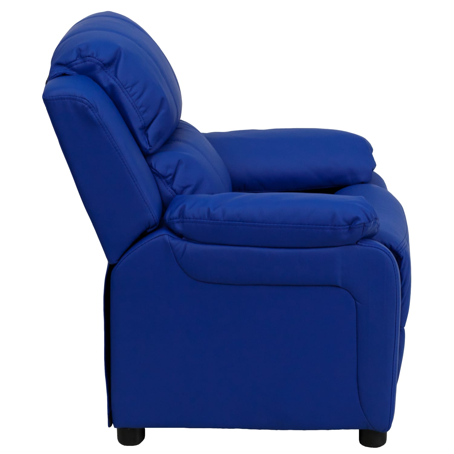 Flash Furniture Deluxe Padded Contemporary Vinyl Kids Recliner Accent Chair With Storage Arms Blue PopularChairscom Flash Furniture Deluxe Padded Contemporary Vinyl Kids Recliner Accent Chair With Storage Arms Blue PopularChairscom
