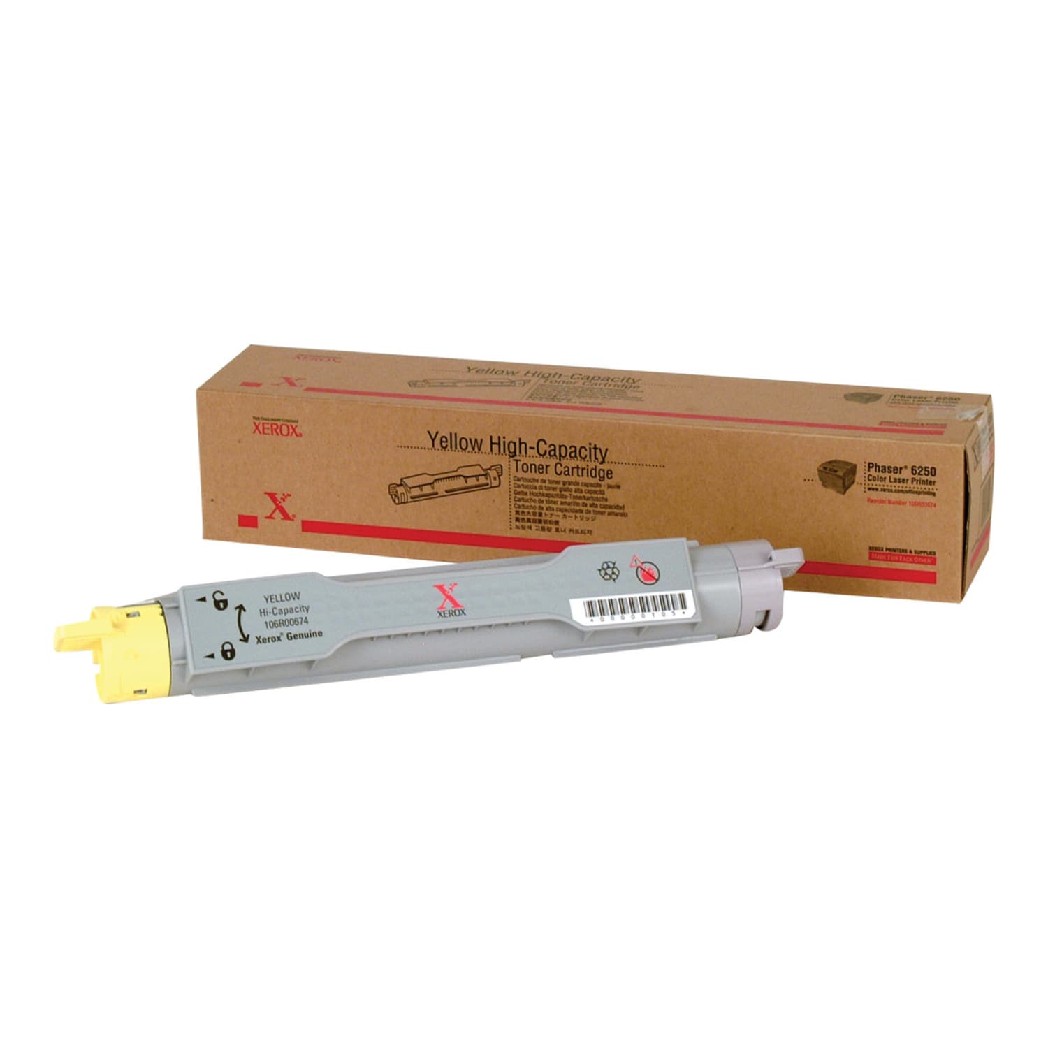 Xerox 6250 Yellow High Yield Toner Cartridge, 106R00670 - Image 3