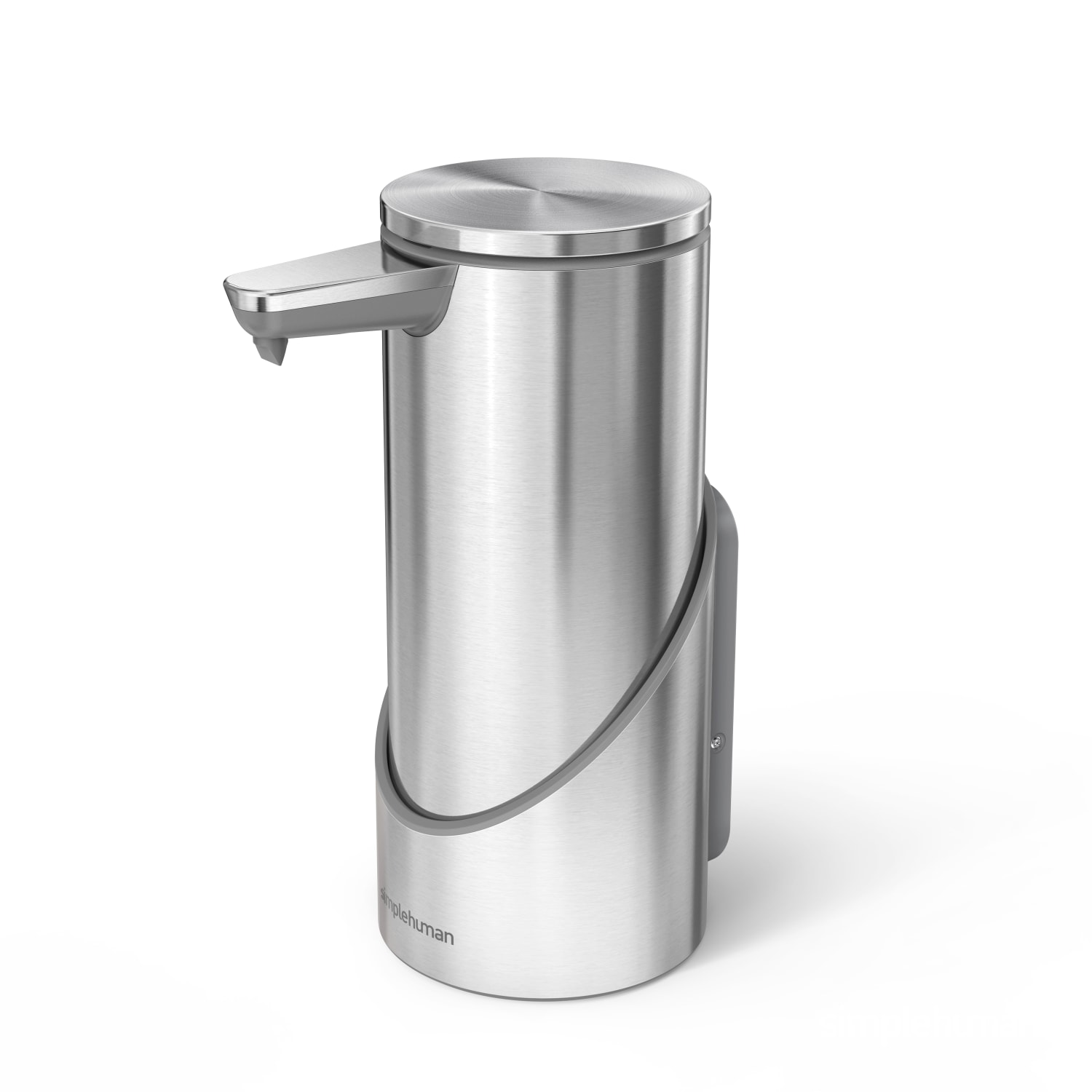 simplehuman 9 Oz Rechargeable Sensor Dispenser Pump Wall Mount, Brushed - Image 4