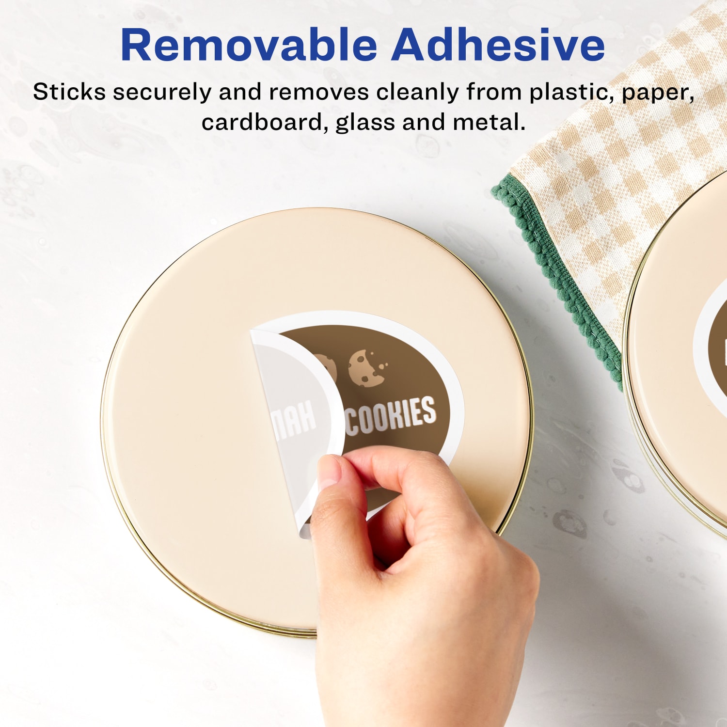 Avery Removable Labels With Sure Feed, 94058-RMP100, Oval, 4-1/4in x 2-1/2in, White, Pack Of 600 Labels - Image 3