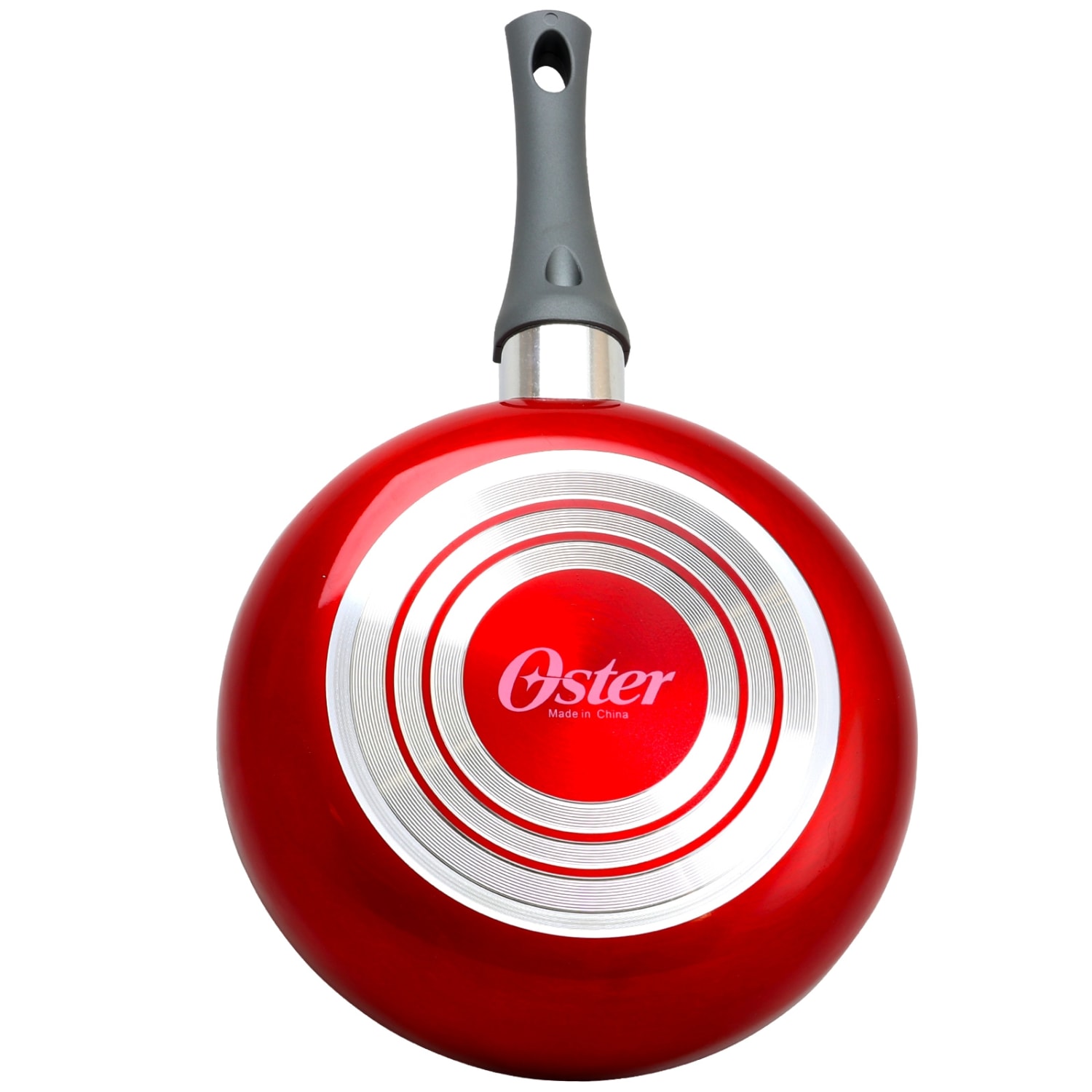 Oster Herscher 8in Aluminum Frying Pan, Red - Image 3