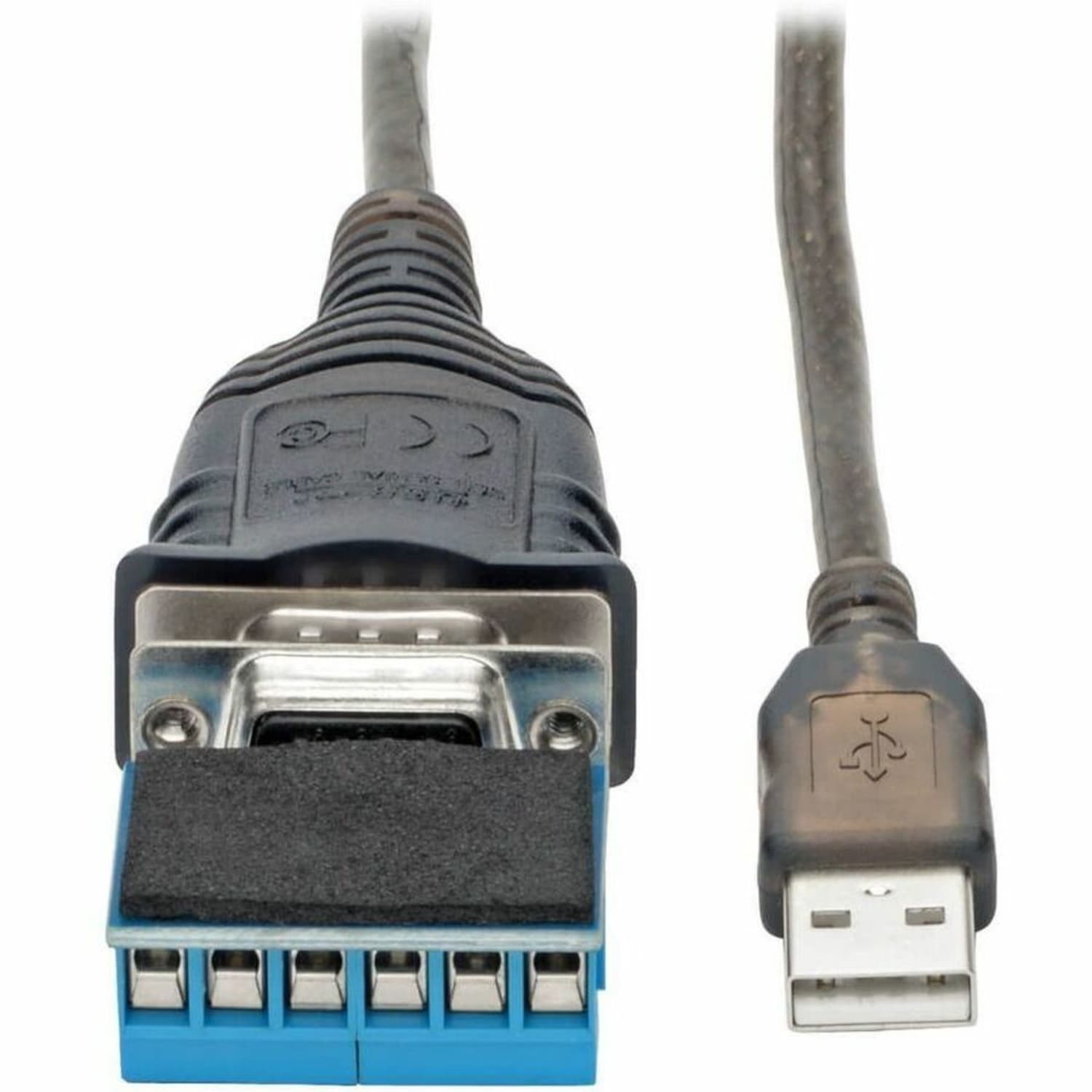 Tripp Lite U209-30N-IND USB to RS485/RS422 FTDI Serial Adapter Cable, 30 in. - First End: 1 x Type A Male USB - Second End: 1 x DB-9 Male Serial - 230 kbit/s - Shielding - Nickel Plated Connector - Gold Plated Contact - Black - Image 3