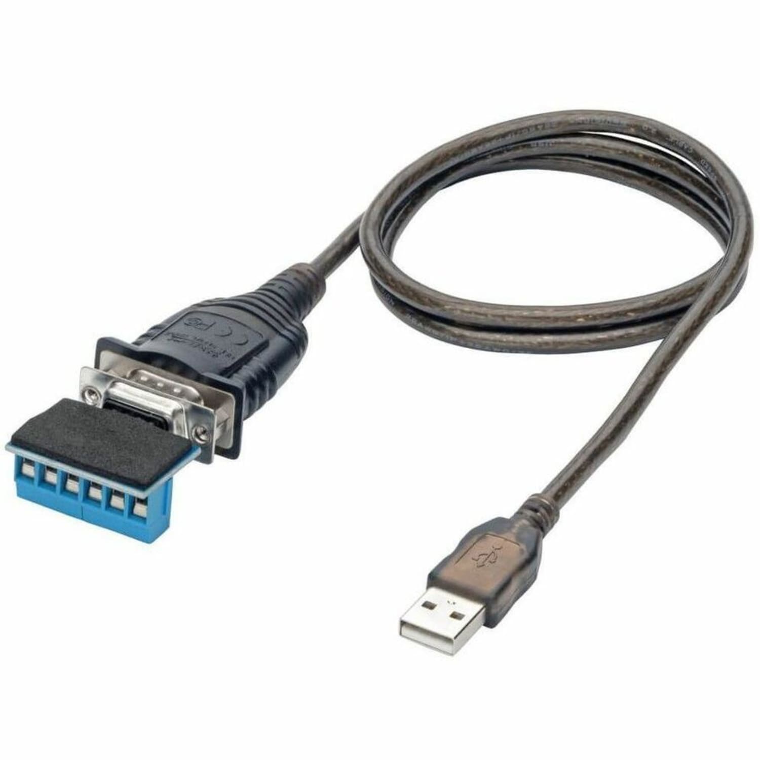 Tripp Lite U209-30N-IND USB to RS485/RS422 FTDI Serial Adapter Cable, 30 in. - First End: 1 x Type A Male USB - Second End: 1 x DB-9 Male Serial - 230 kbit/s - Shielding - Nickel Plated Connector - Gold Plated Contact - Black - Image 4