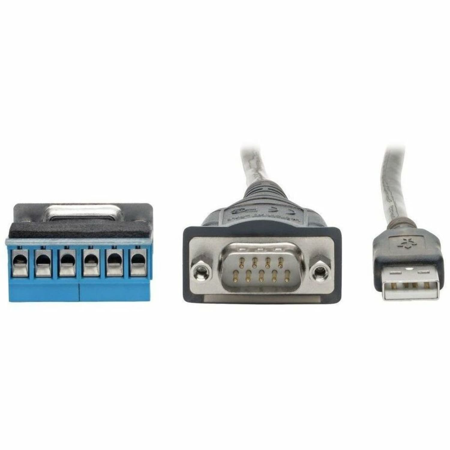 Tripp Lite U209-30N-IND USB to RS485/RS422 FTDI Serial Adapter Cable, 30 in. - First End: 1 x Type A Male USB - Second End: 1 x DB-9 Male Serial - 230 kbit/s - Shielding - Nickel Plated Connector - Gold Plated Contact - Black - Image 5