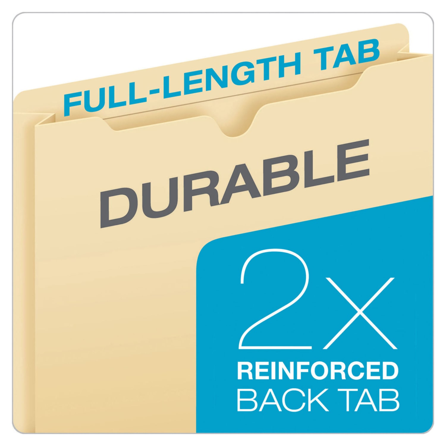 Office Depot Brand Manila File Jackets, Reinforced Tab, 8 1/2in x 11in, Box of 100 File Jackets - Image 4