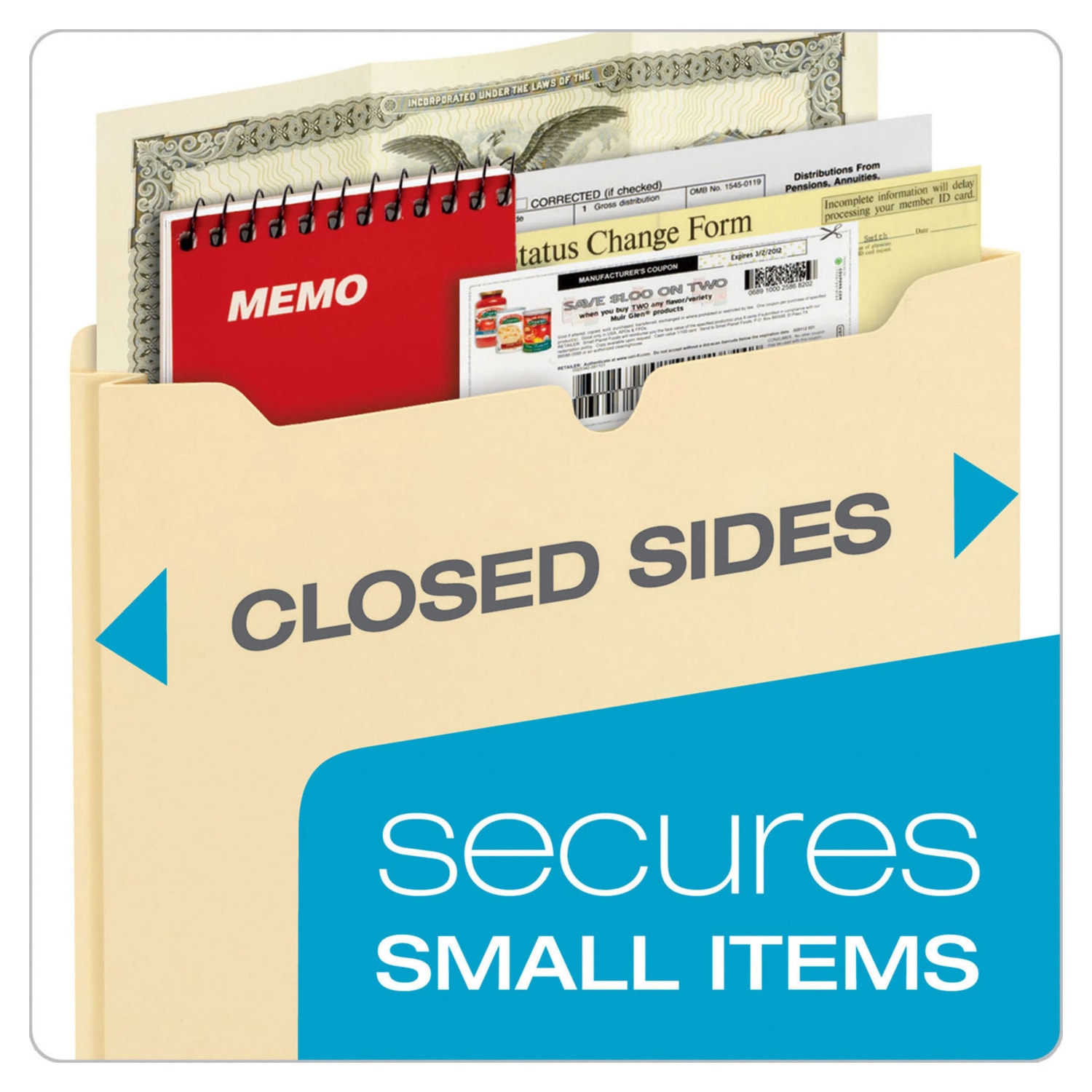 Office Depot Brand Manila File Jackets, 1in Expansion, 8 1/2in x 11in, Box of 50 File Jackets - Image 6