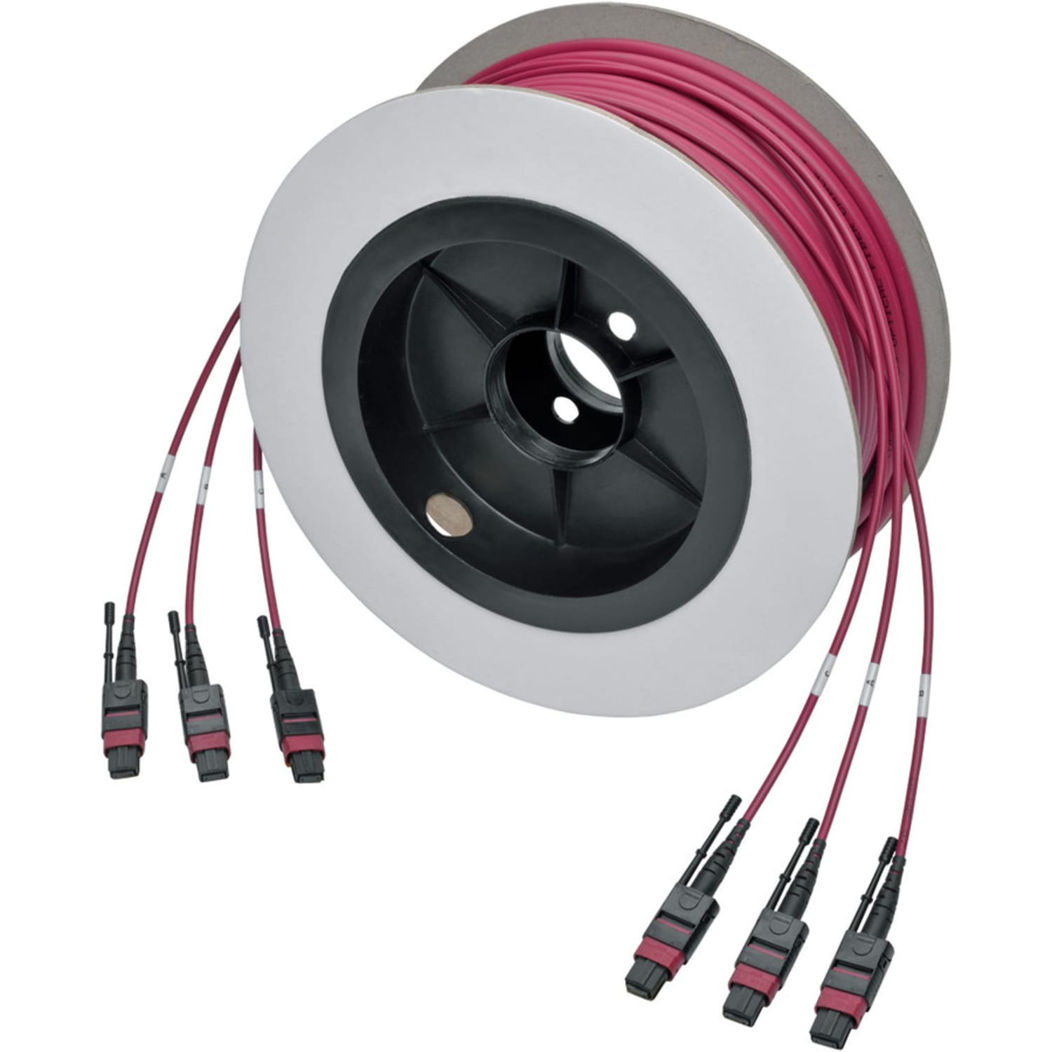 Eaton Tripp Lite Series MTP/MPO Multimode Base-8 Trunk Cable, 24-Strand, 40GB/100GB, 40/100GBASE-SR4, OM4 Plenu - N85823M3X8MG - Image 4