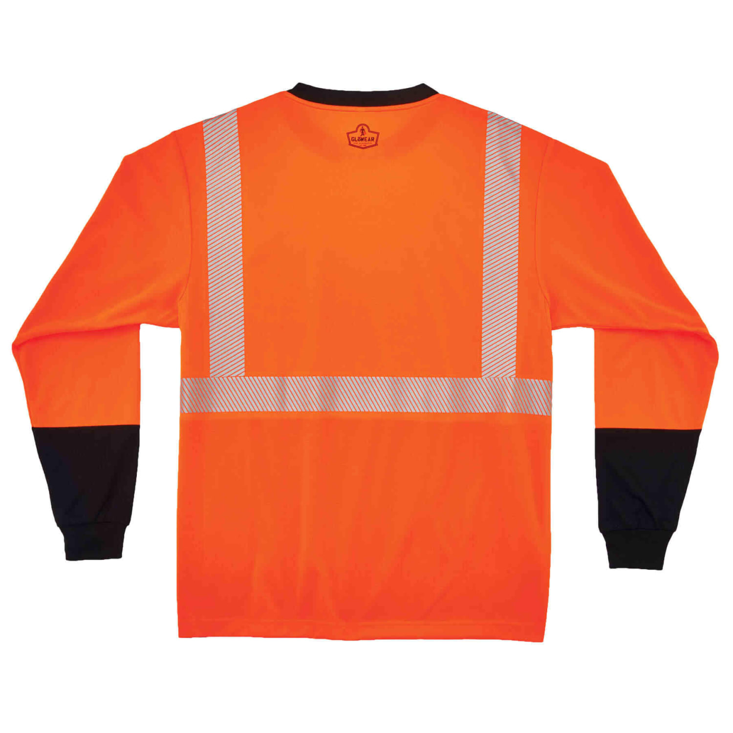 Ergodyne GloWear 8281BK Type R Class 2 Performance Long Sleeve T-Shirt, Medium, Orange - Image 3