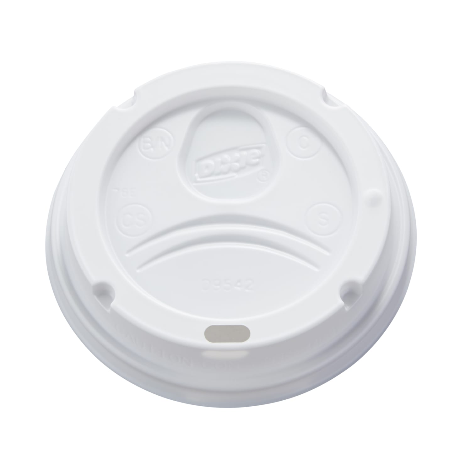 Dixie Dome Lids, For 12- To 16-Oz Cups, White, Case Of 500 Lids - Image 3