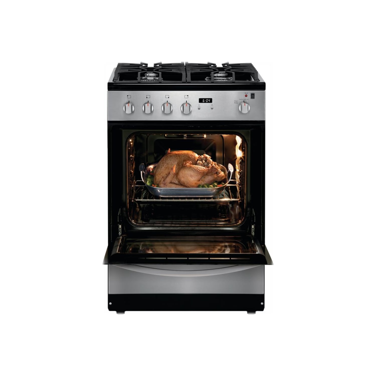 Frigidaire FFGH2422US - Range - freestanding - niche - width: 24 in - depth: 25.2 in - height: 36.2 in - stainless - Image 5