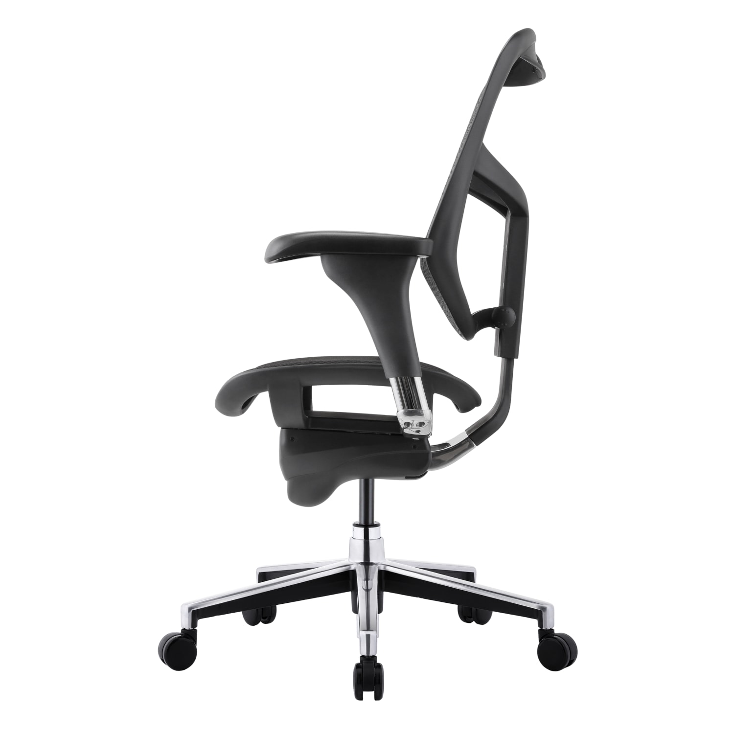 WorkPro Quantum 9000V2 Series Ergonomic Mesh/Fabric Mid-Back Chair, Black/Black, BIFMA Compliant - Image 6