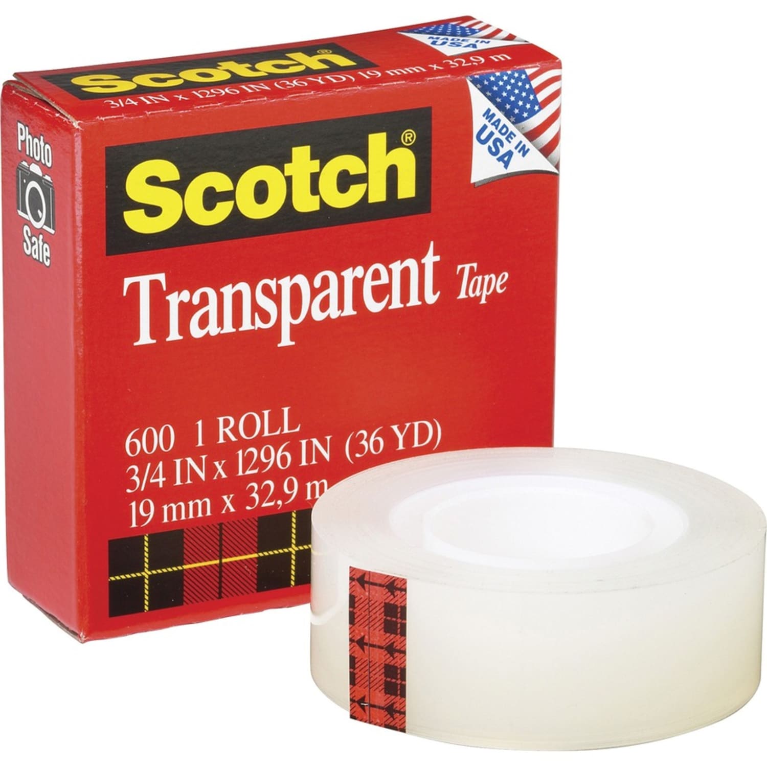 Scotch Transparent Tape, 108ft, Clear, Pack Of 12 Rolls - Image 3