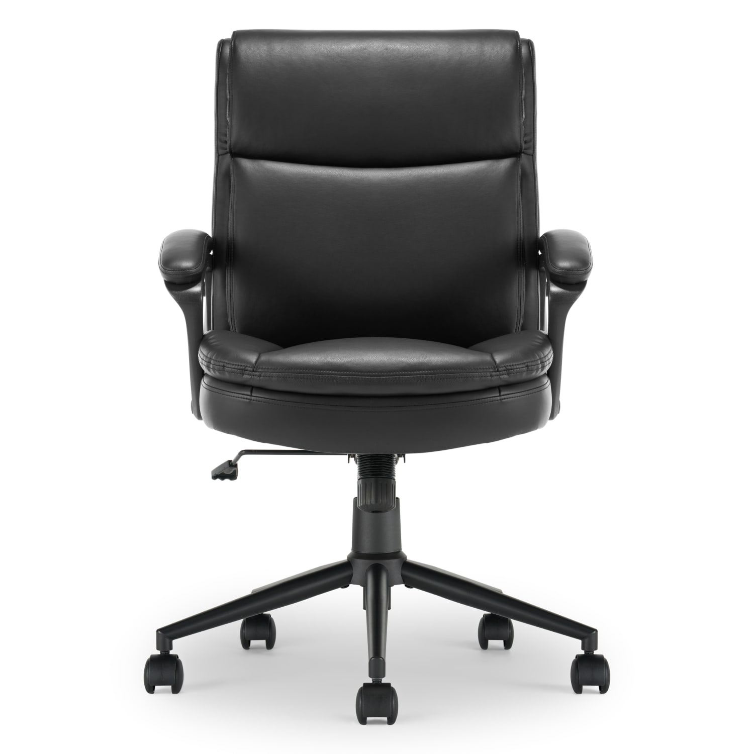 Click365 Transform 20 Ergonomic Bonded Leather MidBack Office Chair Black PopularChairscom Click365 Transform 20 Ergonomic Bonded Leather Mid Back Office Chair Black PopularChairscom
