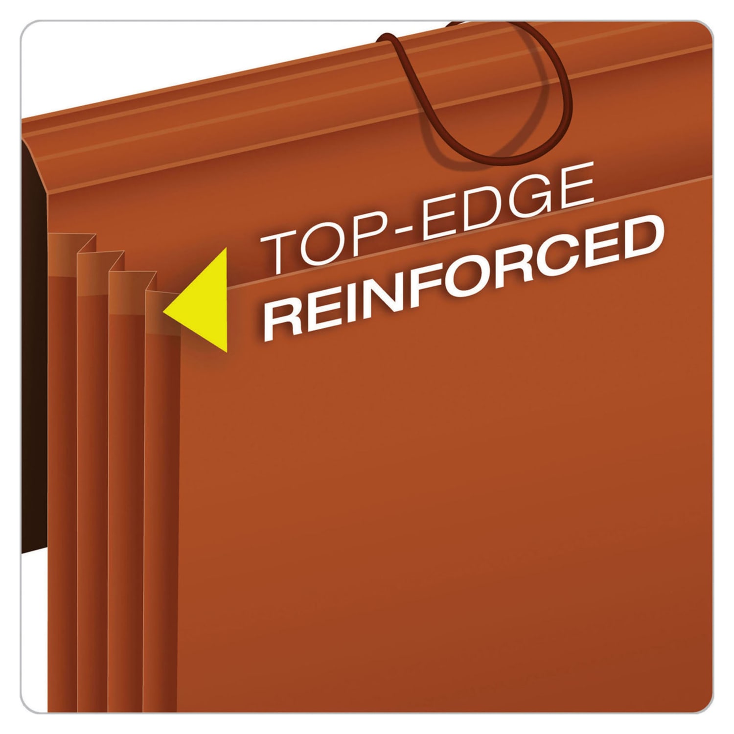 Pendaflex Redrope Standard Expansion Wallets, 5 1/4in Expansion, Legal Size, 100% Recycled, Red, Pack Of 10 Wallets - Image 6
