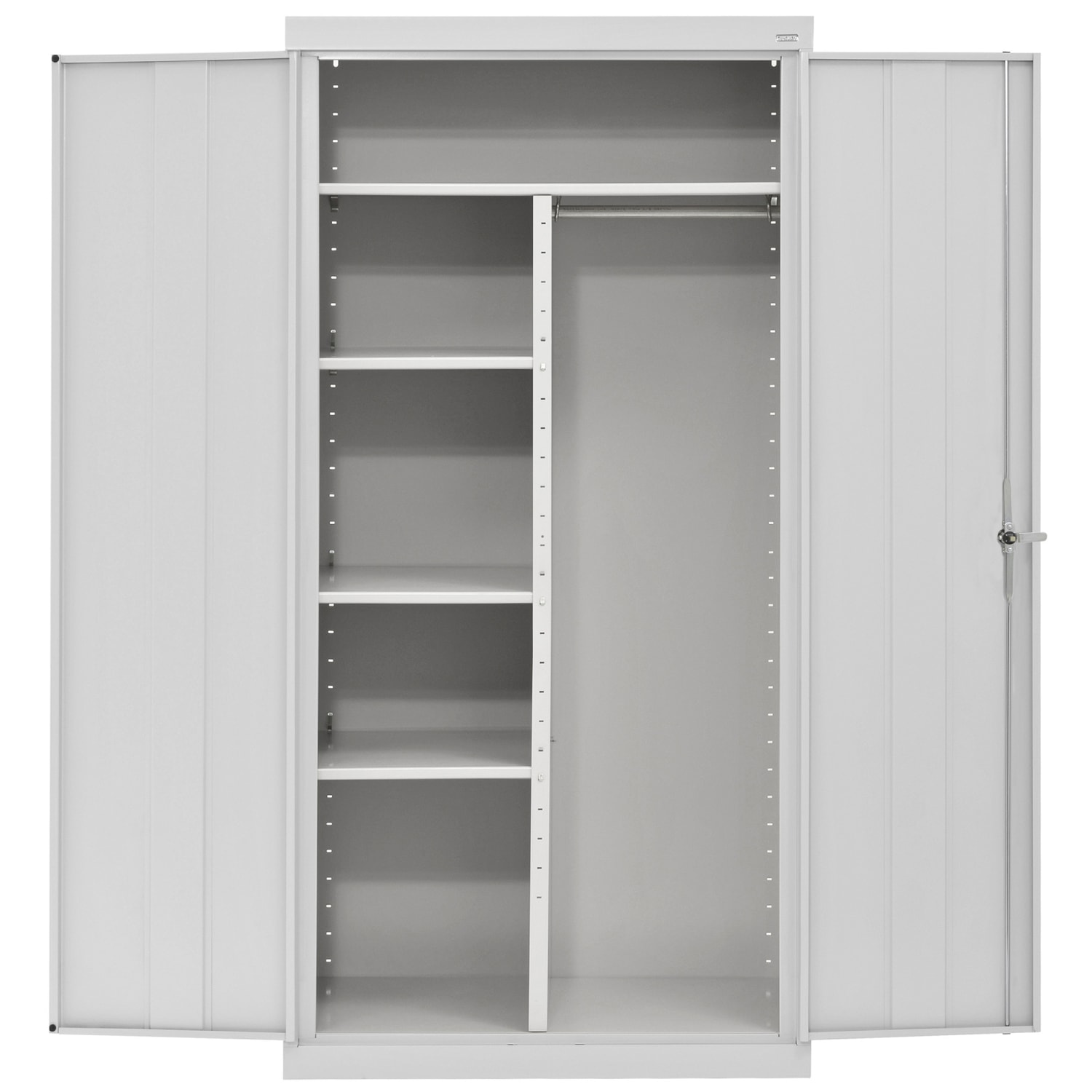 Sandusky Classic Series Medium-Duty Assembled Combination Storage Cabinet, 72inH x 36inW x 24inD, Dove Gray