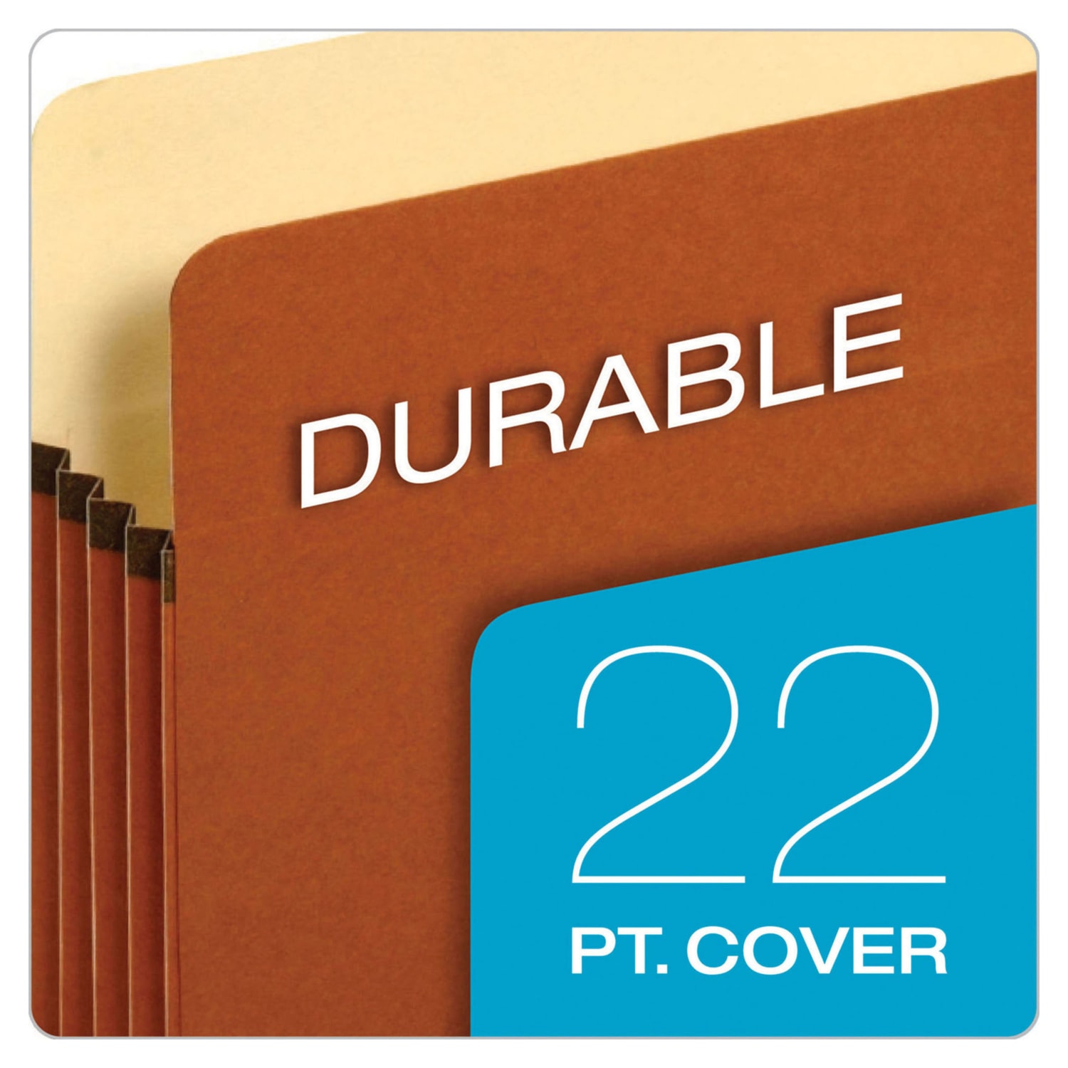 Pendaflex File Pockets, 5 1/4in Expansion, Letter Size, 30% Recycled, Brown, Box Of 10 File Pockets - Image 4