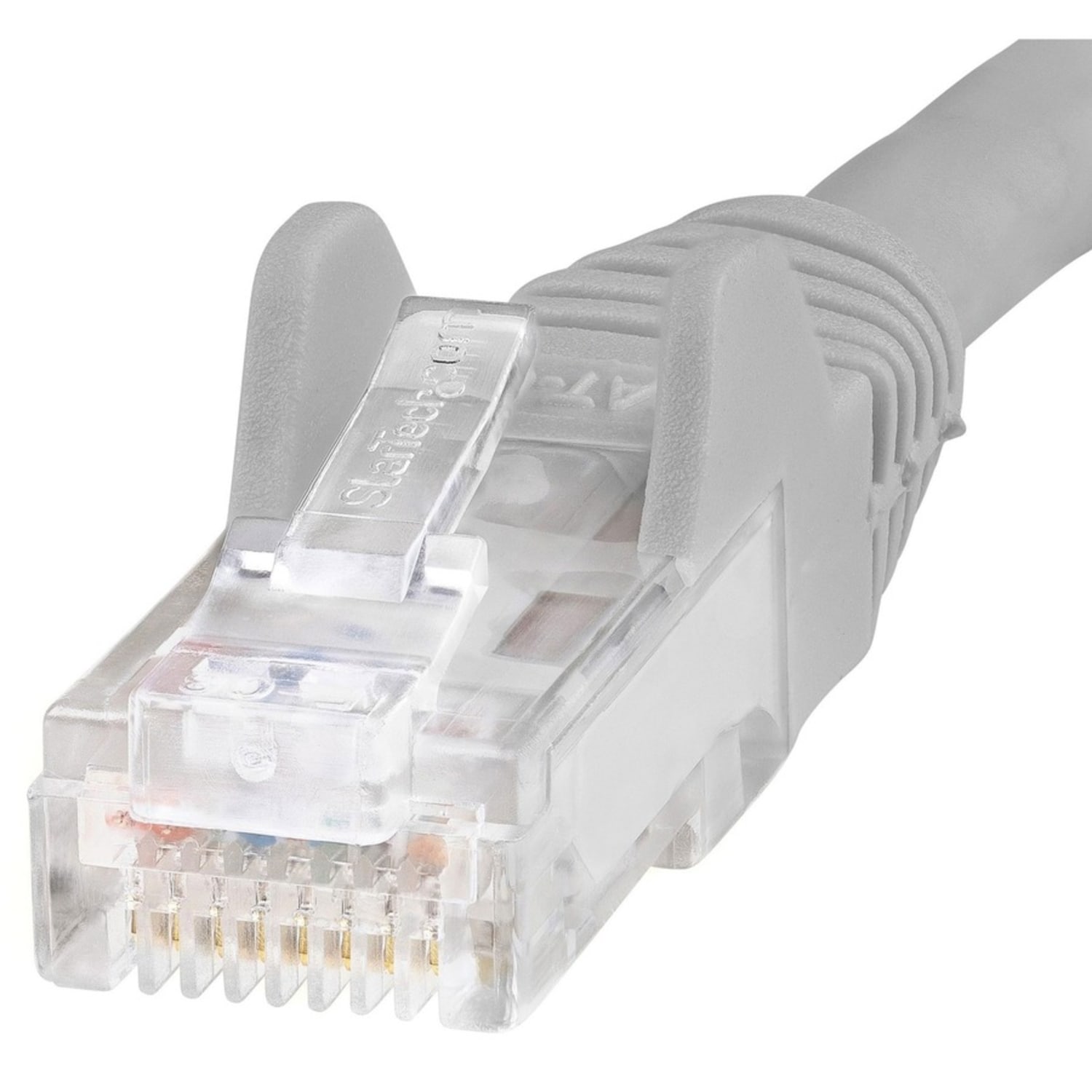 StarTech.com 12ft Gray Cat6 Patch Cable with Snagless RJ45 Connectors - Cat6 Ethernet Cable - 12 ft Cat6 UTP Cable - N6PATCH12GR - Image 3