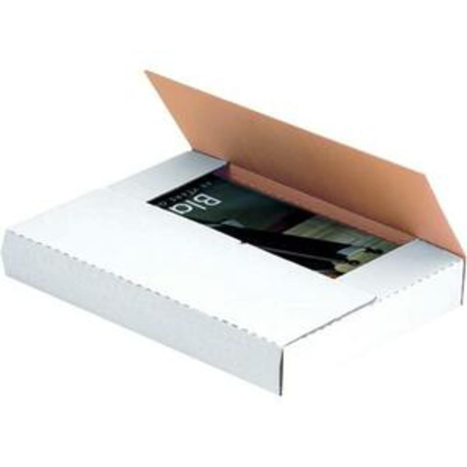 Partners Brand Multi-Depth Bookfold Mailers, 12 1/8in x 9 1/8in x 1in, White, Pack Of 50 - Image 4
