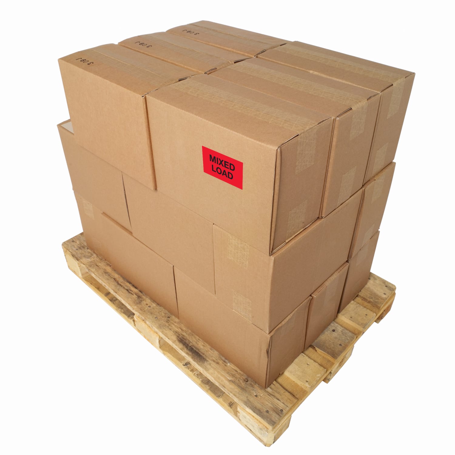 Tape Logic Preprinted Labels, "Mixed Load", DL1624, Rectangle, 2in x 3in, Fluorescent Red, Roll Of 500 Labels - Image 3