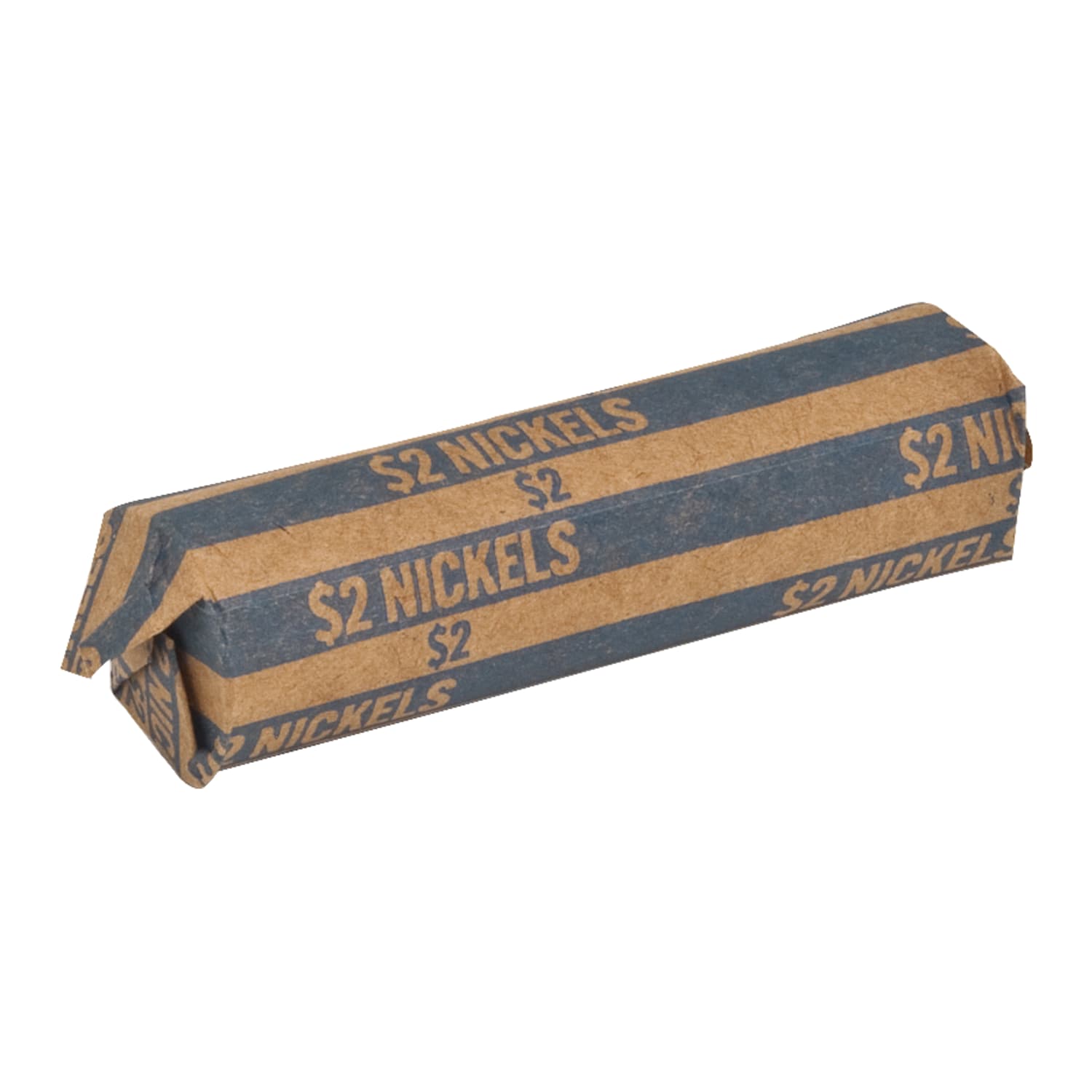 Sparco Flat Coin Wrappers - 1000 Wraps Total $2.00 in 40 Coins of 5cents Denomination - 60 lb Paper Weight - Kraft - Blue