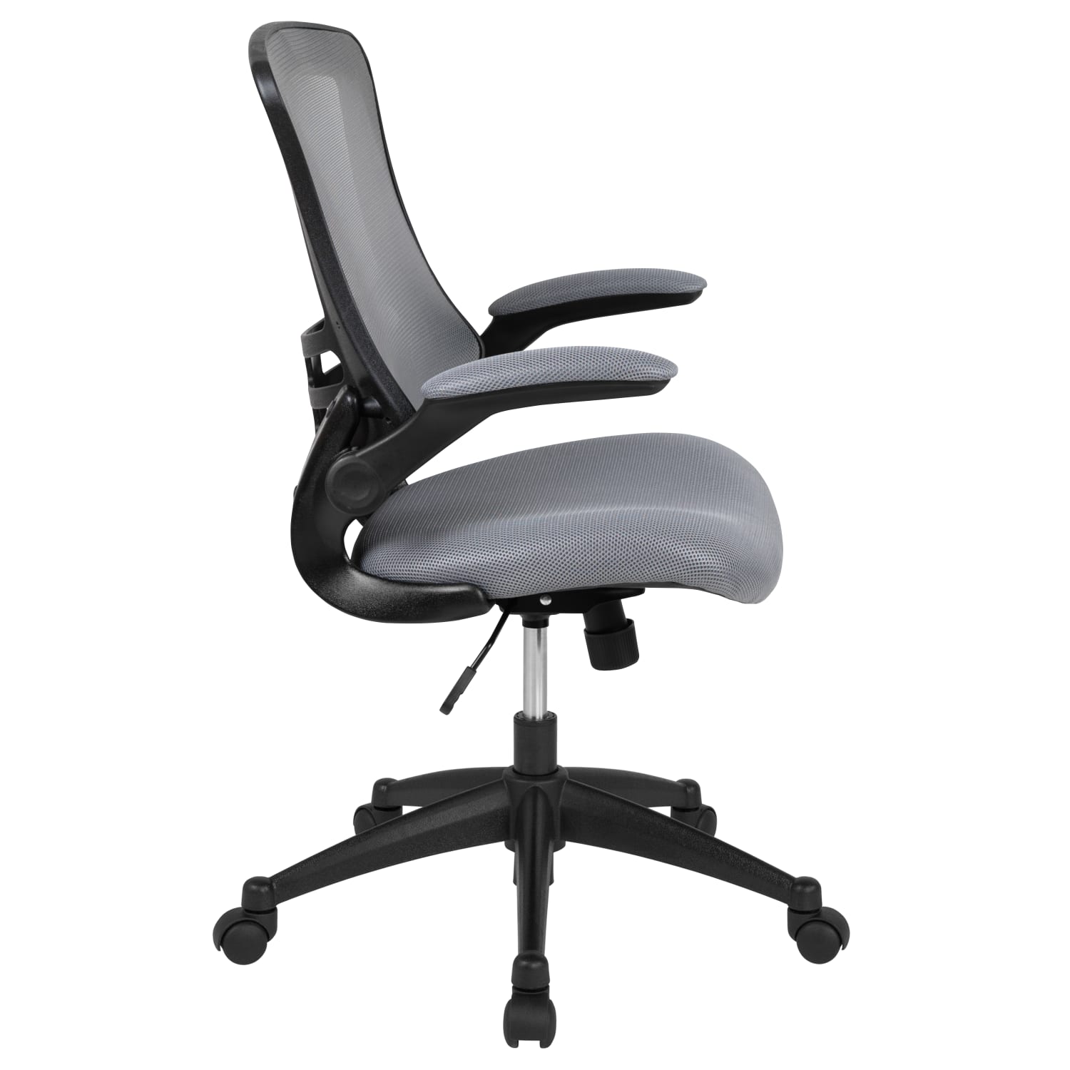 Flash Furniture Ergonomic Mid Back Mesh Drafting Chair Gray PopularChairscom