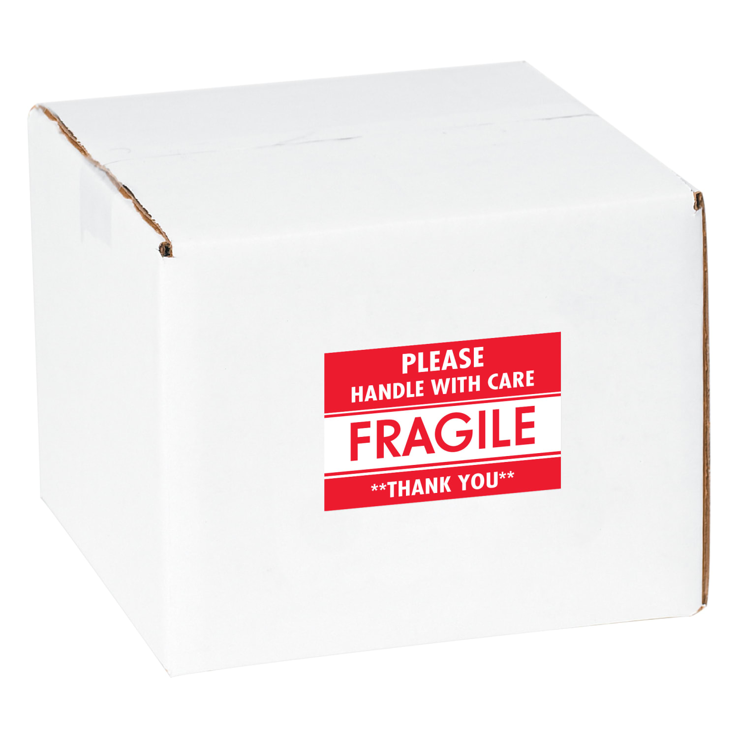 Tape Logic Preprinted Shipping Labels, DL2157, Fragile - Please Handle With Care - Thank You, Rectangle, 2in x 3in, Red/White, Roll Of 500 - Image 3