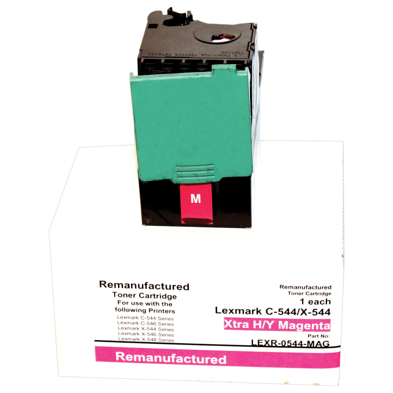 M&A Global Remanufactured Magenta Toner Cartridge Replacement For Lexmark C544X2MG, C544X2MG-CMA