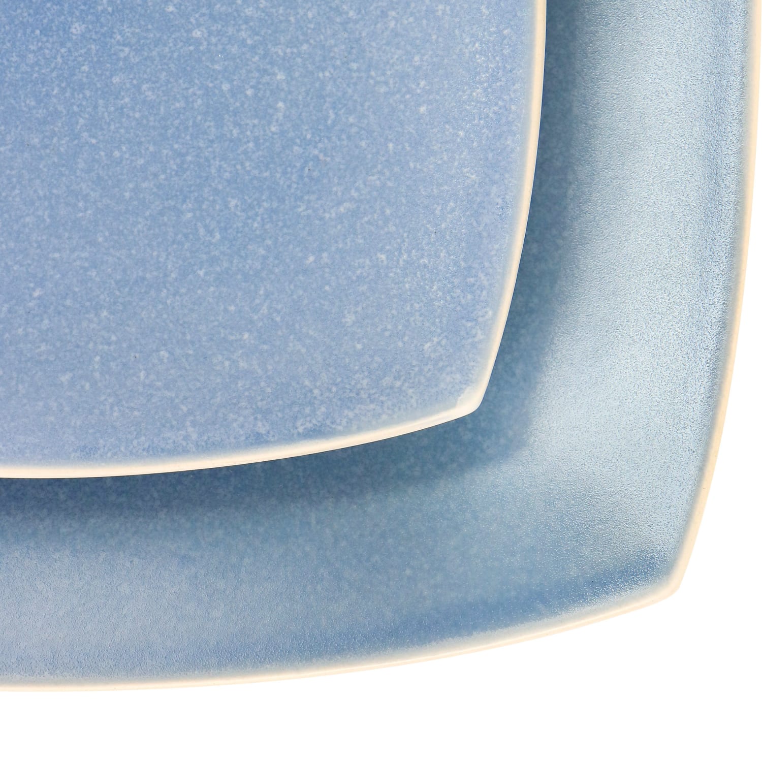 Gibson Elite Soho Lounge 16-Piece Stoneware Dinnerware Set, Light Blue - Image 3