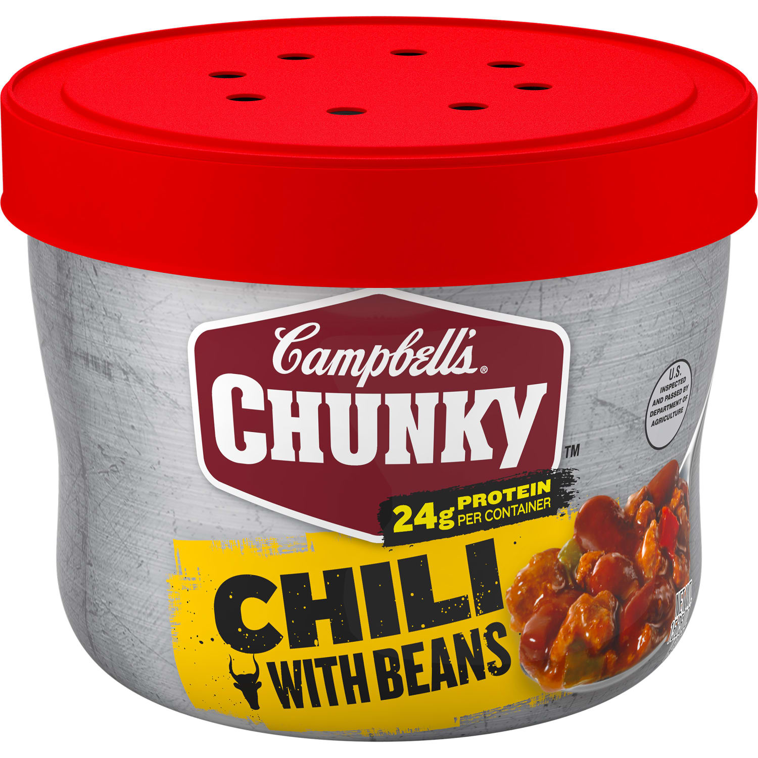 Campbells Chunky Roadhouse Beef And Bean Chili, 15.25 Oz, Case Of 8 Bowls - Image 5