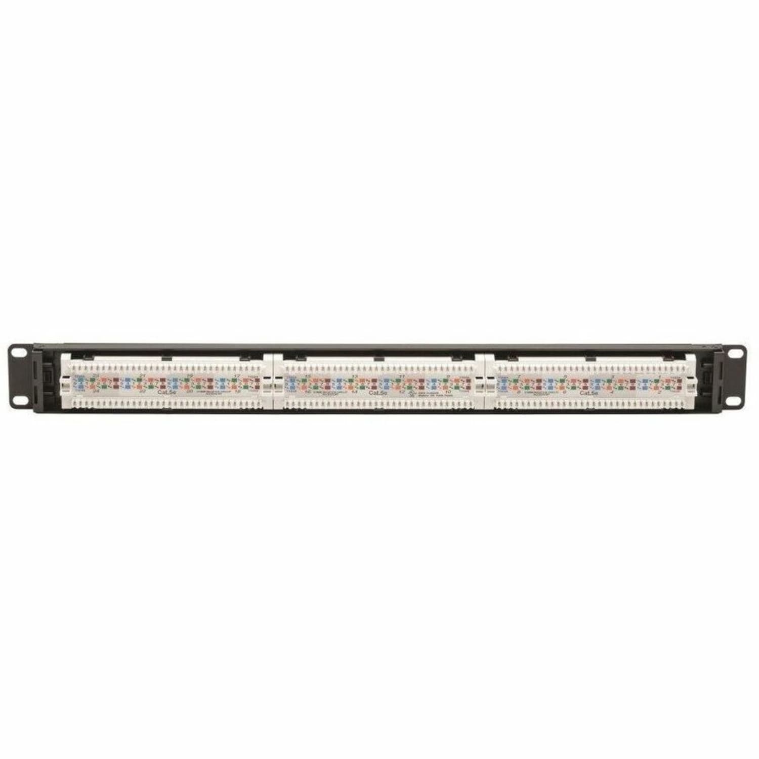 Eaton Tripp Lite Series Cat5e 24-Port Patch Panel - PoE+ Compliant, 110/Krone, 568A/B, RJ45 Ethernet, 1U Rac - N052P24 - Image 3