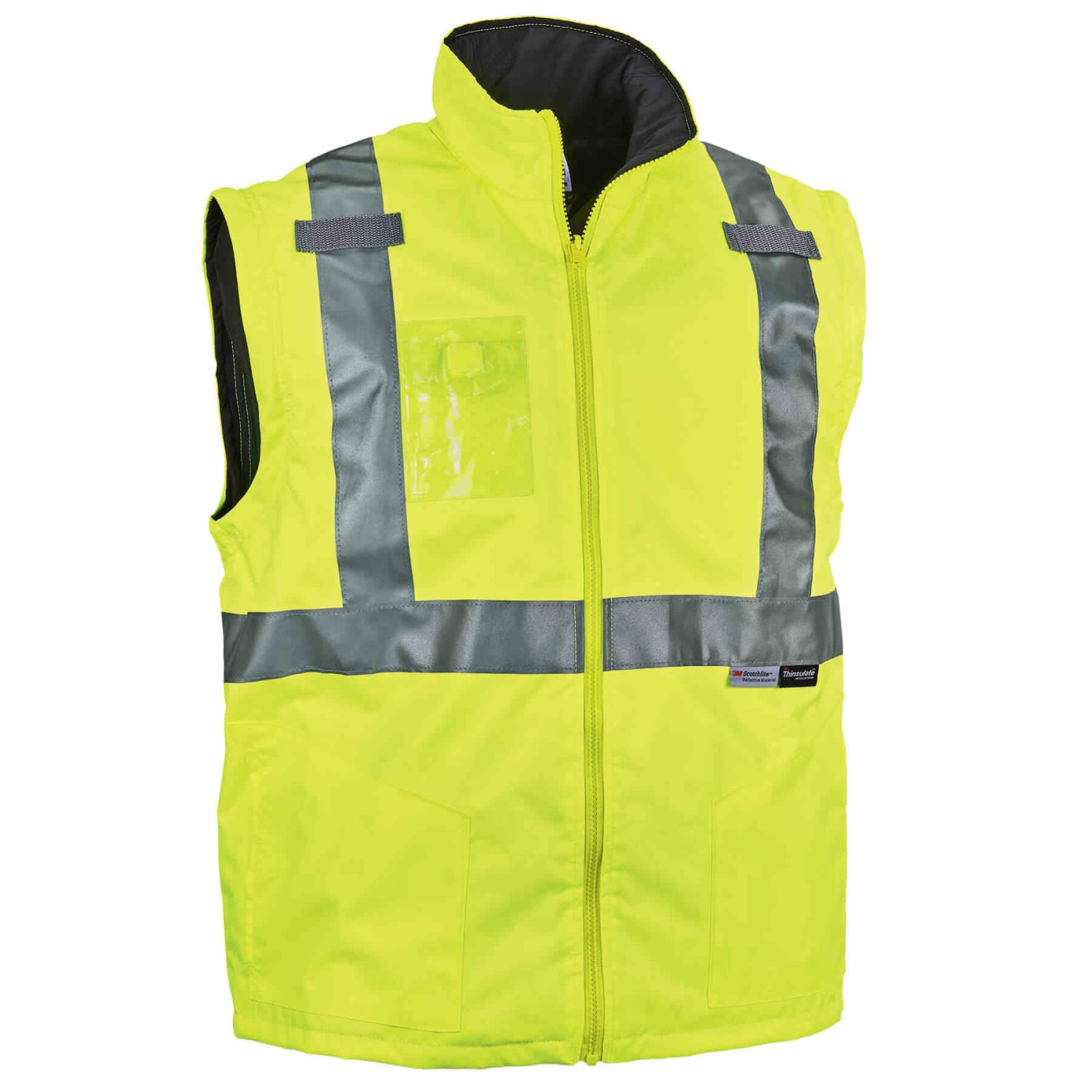 Ergodyne GloWear 8287 Type R Class 2 High-Visibility Thermal Jacket With Removable Sleeves, Large, Lime - Image 3