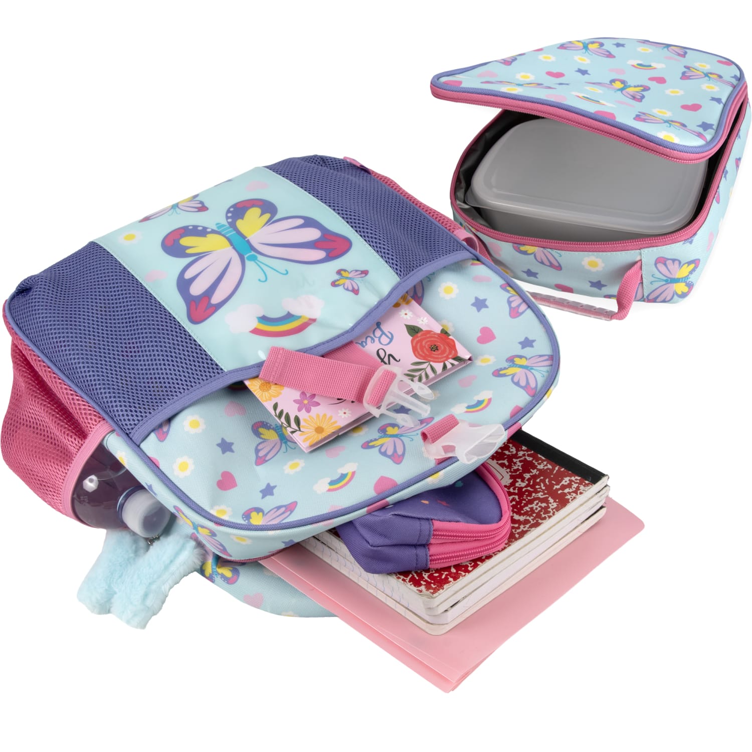 Up We Go 3-Piece Backpack Set, Butterfly, Total Qty 1 - Image 6