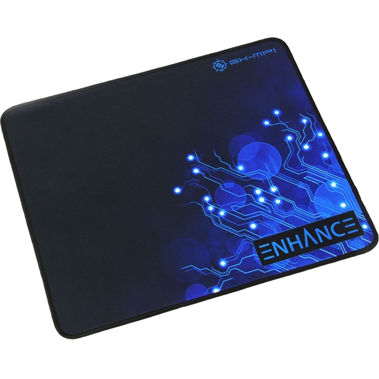 Enhance Mouse Pad, Texturized Rubber, 12.60inH x 10.60inW, Black, Rubber, Fray Resistant, Friction Resistant, Slip Resistant