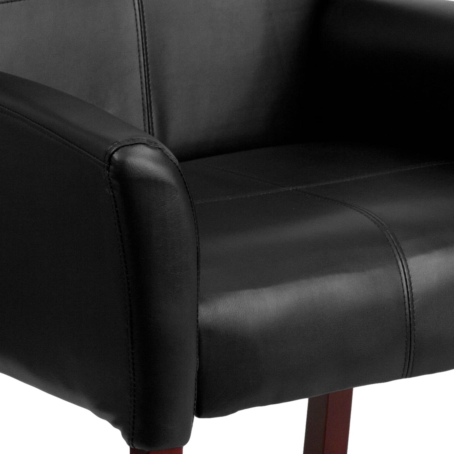 Flash Furniture Leathersoft SideReception Chairs Black PopularChairscom