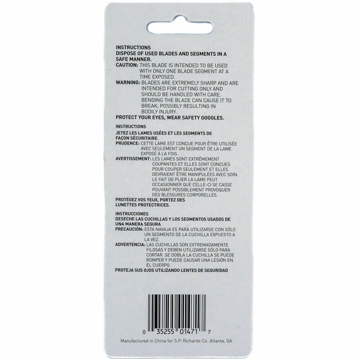 Sparco Products Fast-Point Knife Blade Refills, Pack Of 3 - Image 5